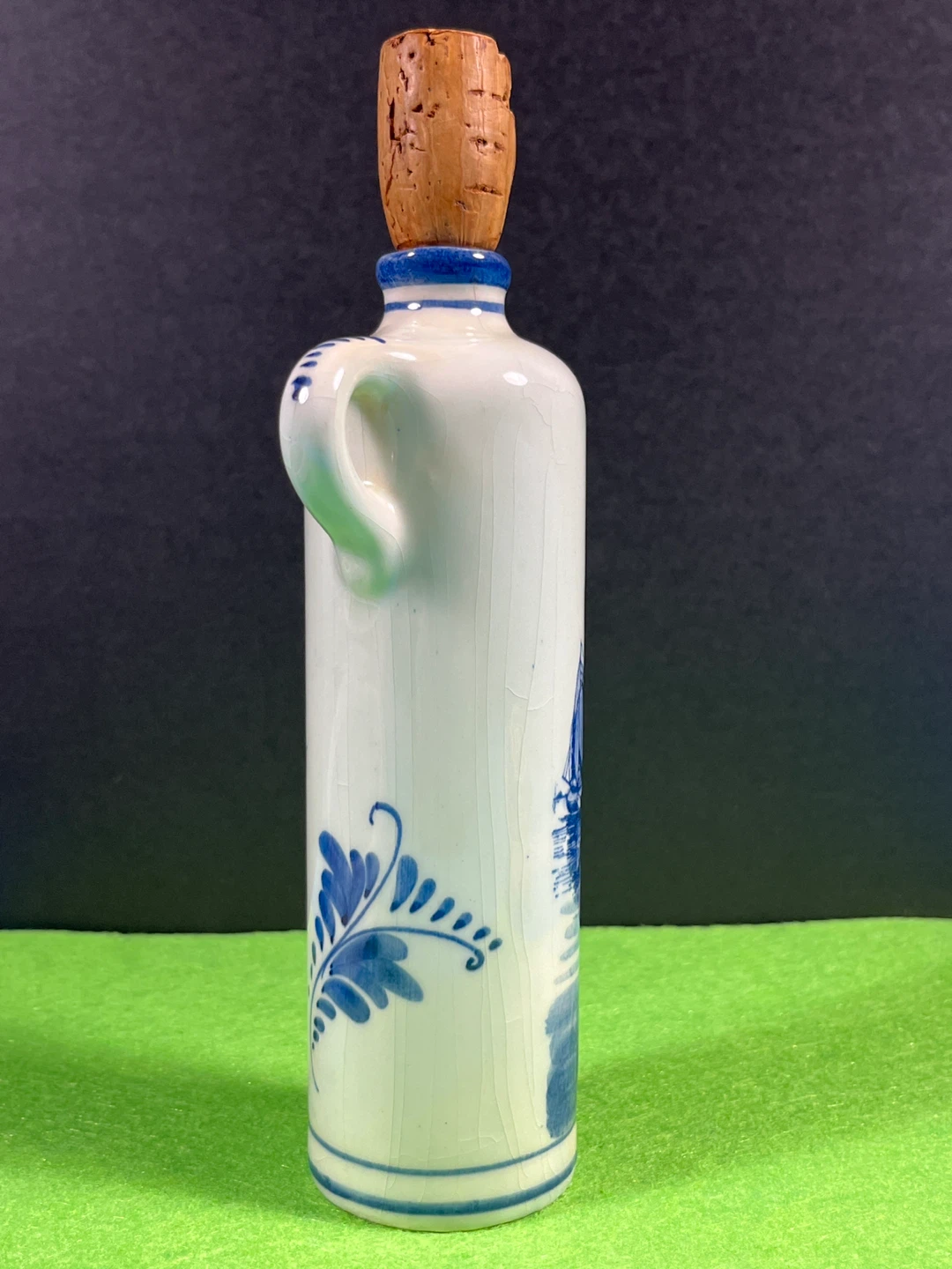 Decorative Holland Ceramic Bottle with Cork Stopper - photo 3