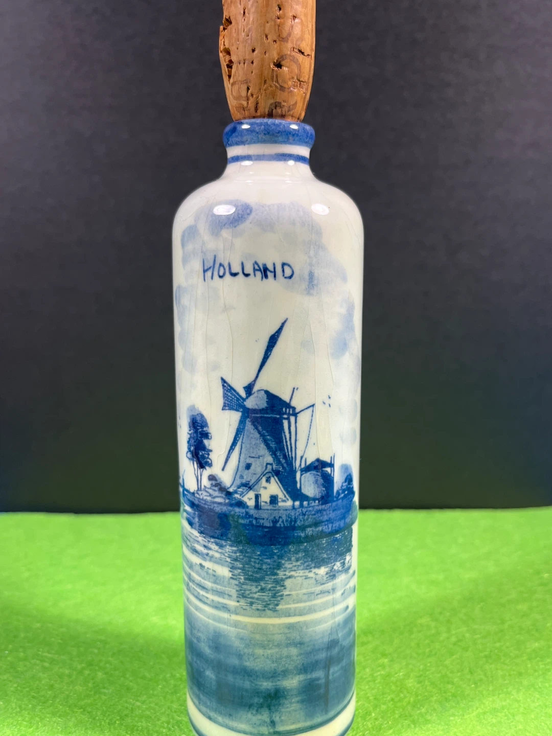 Decorative Holland Ceramic Bottle with Cork Stopper - photo 5