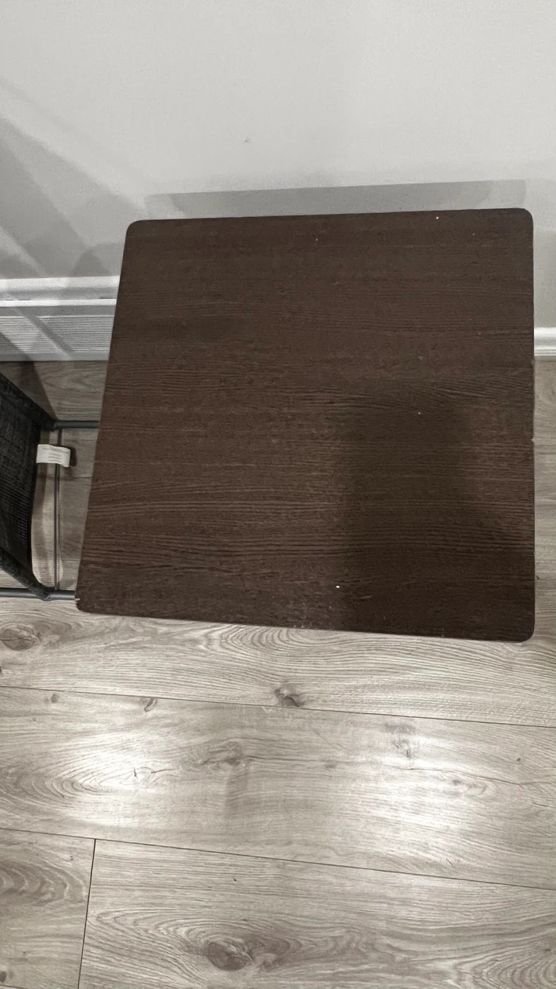 Dark Brown 2-Tier Side Table