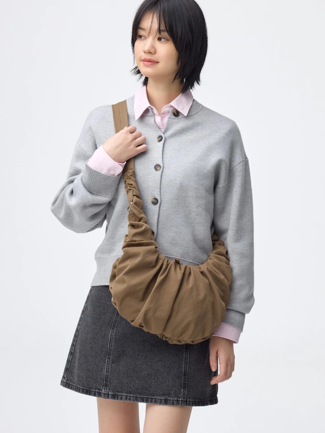 GU Dumpling Bag_Color: BROWN_NWT - photo 2