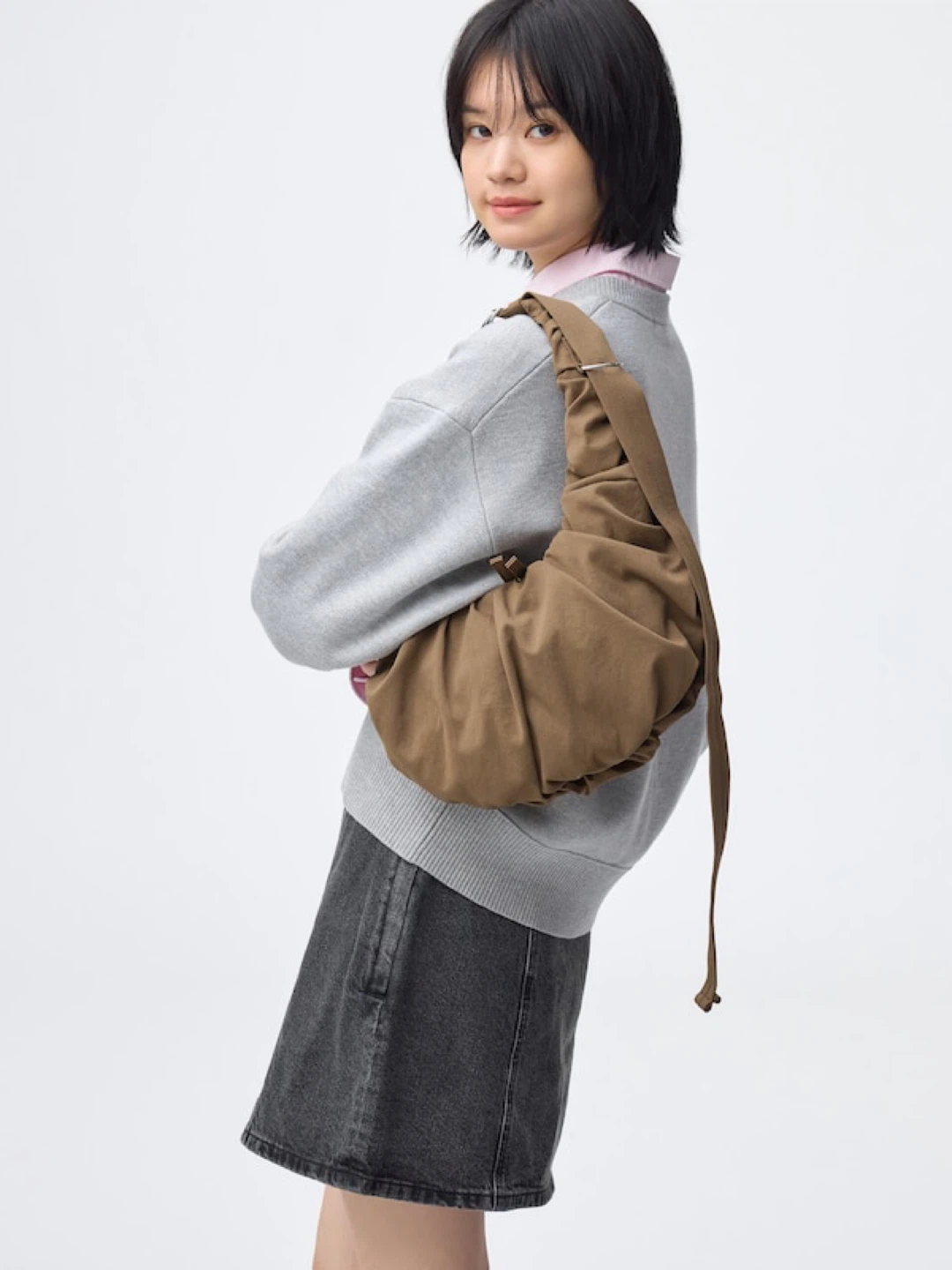 GU Dumpling Bag_Color: BROWN_NWT - photo 3