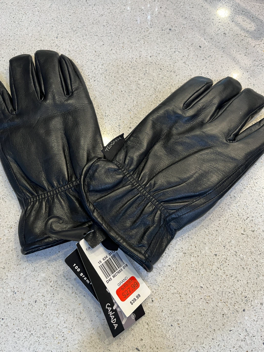 Tundra Black Leather Gloves - photo 2