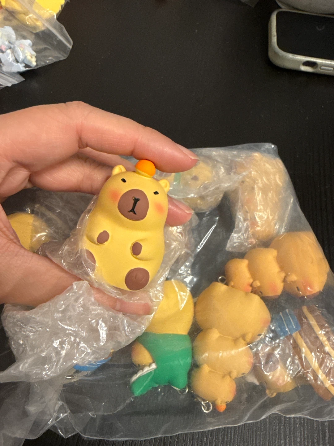 Bag of Cute Capybara Keychains/figures - photo 2