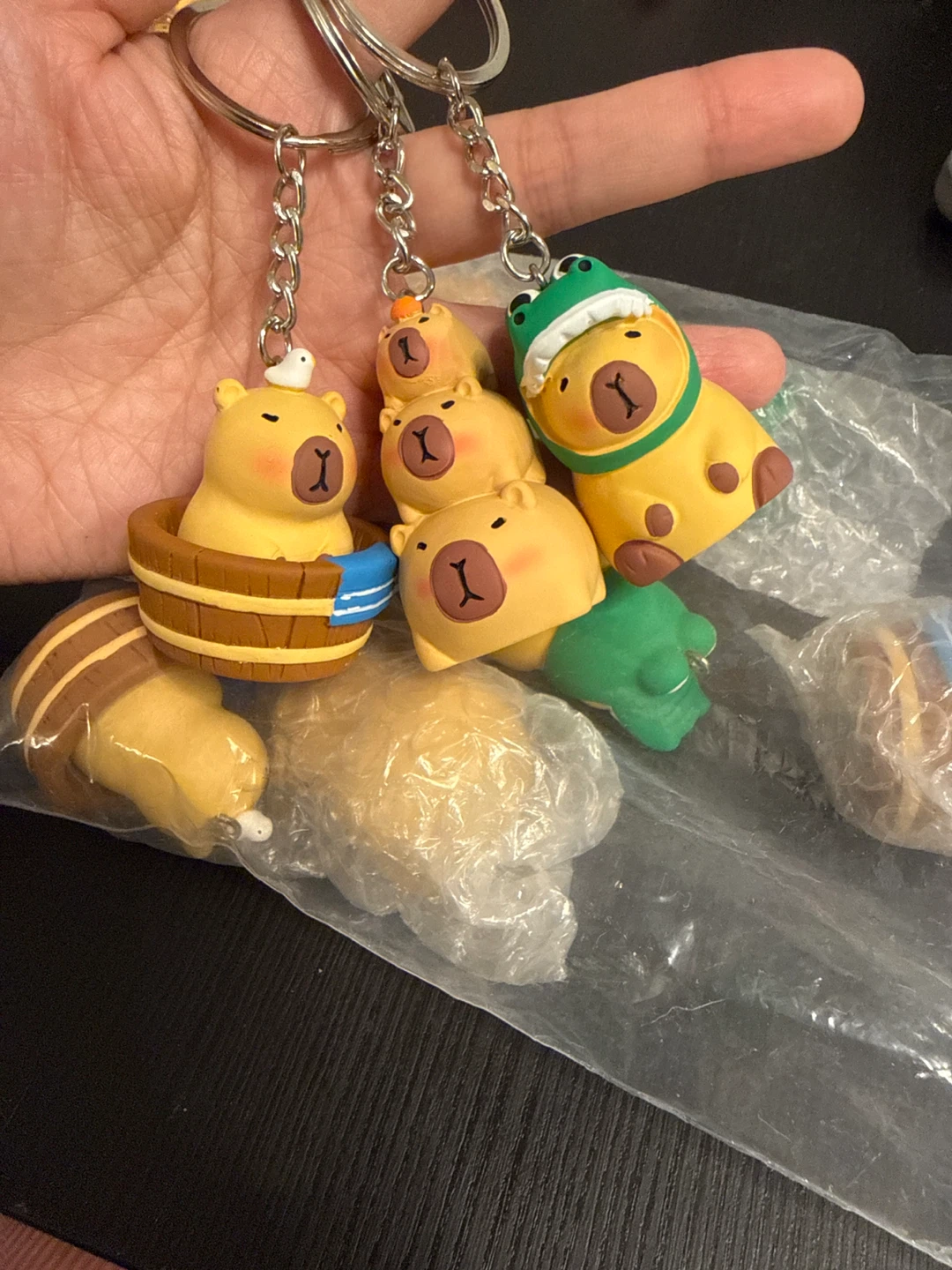 Bag of Cute Capybara Keychains/figures