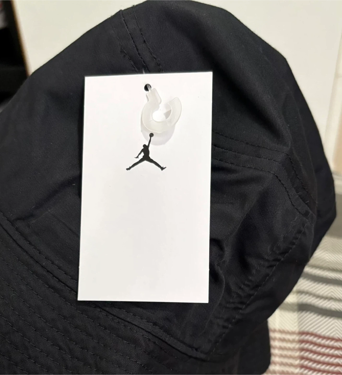 Adult Unisex Jordan Jumpman Washed Bucket Hat Black Red M/L - photo 2