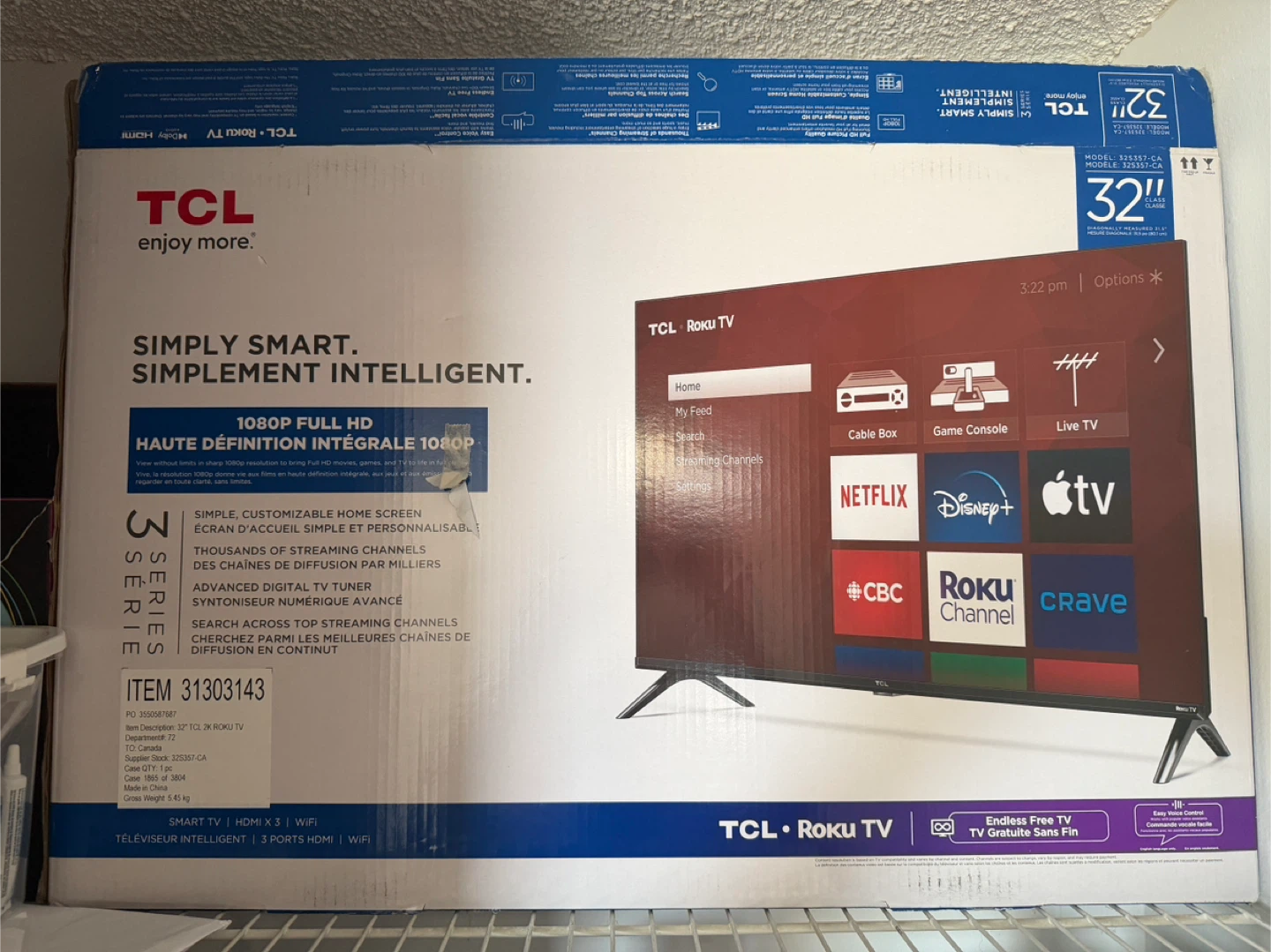 TCL 32" Roku Smart TV - photo 3