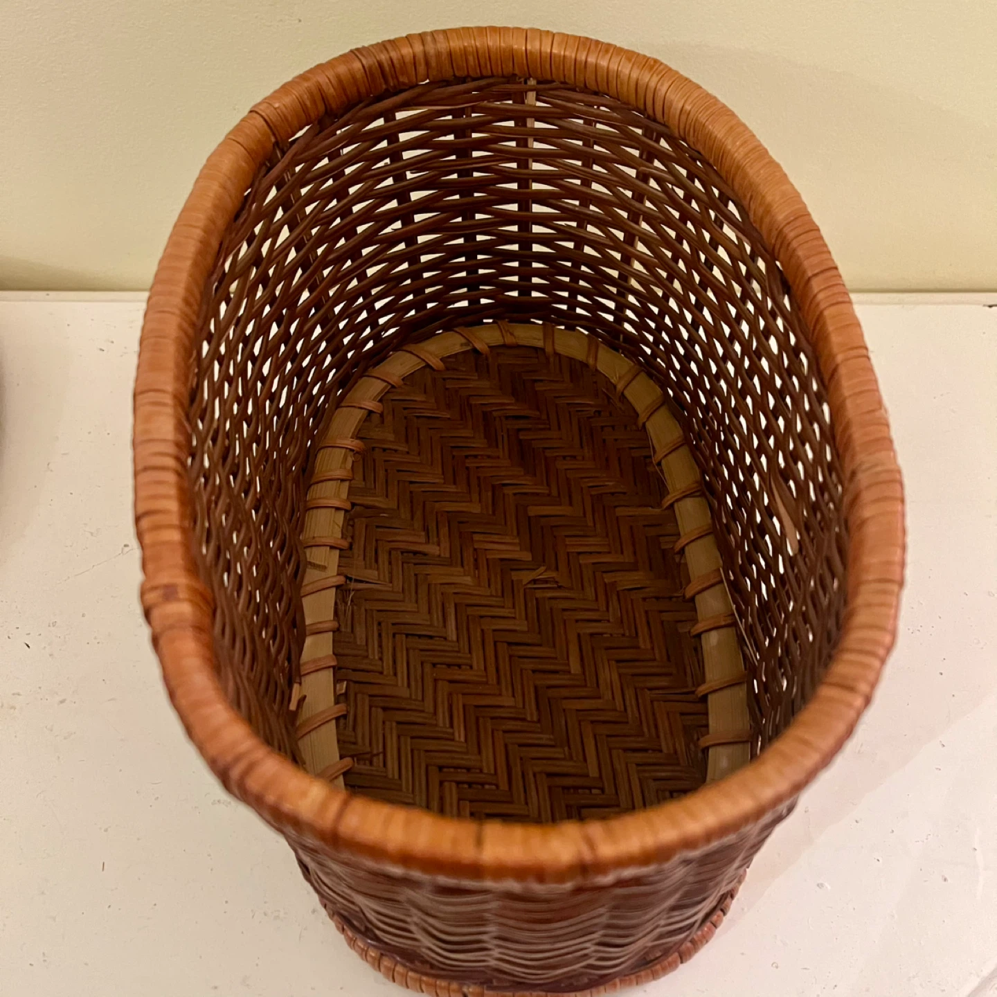 Vintage Wicker & Bamboo Basket - photo 3