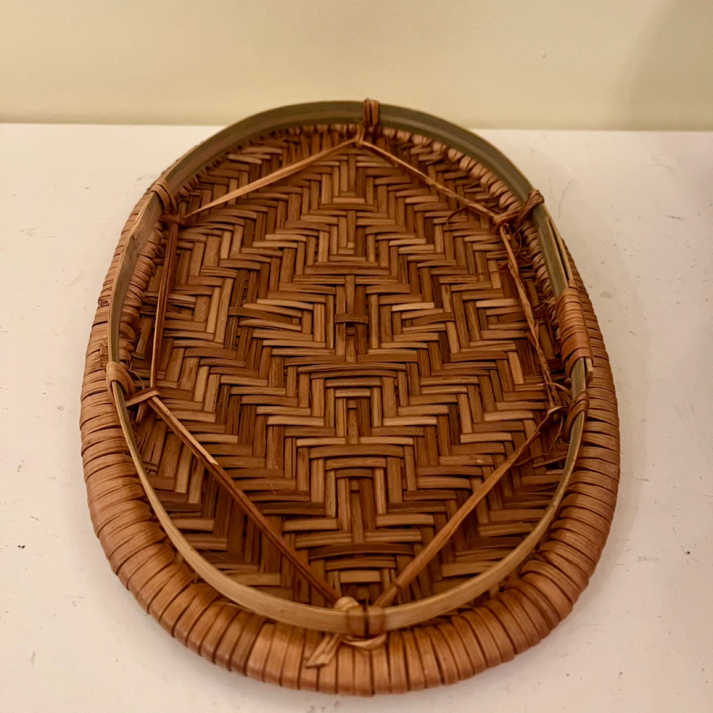 Vintage Wicker & Bamboo Basket - photo 2