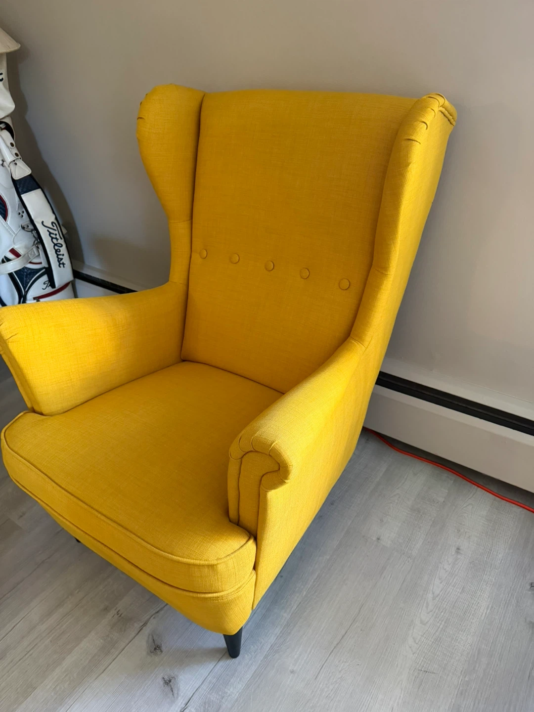 IKEA STRANDMON armchair and footstool - photo 5