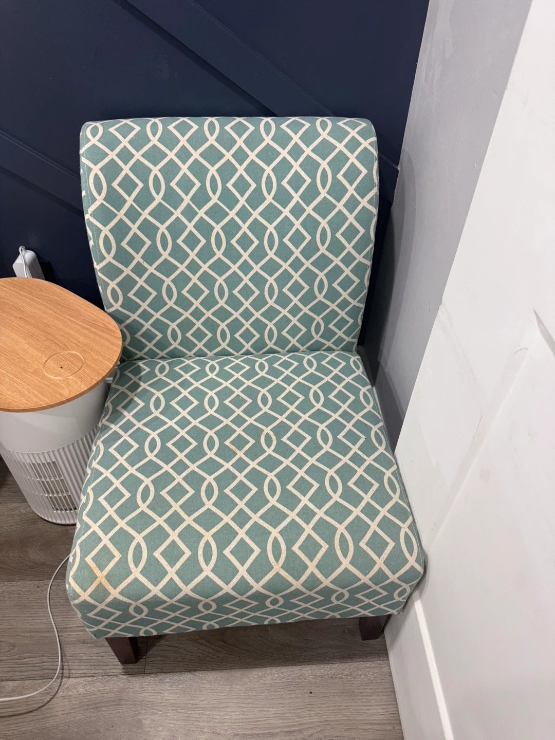 Accent Chair with Geometric Pattern