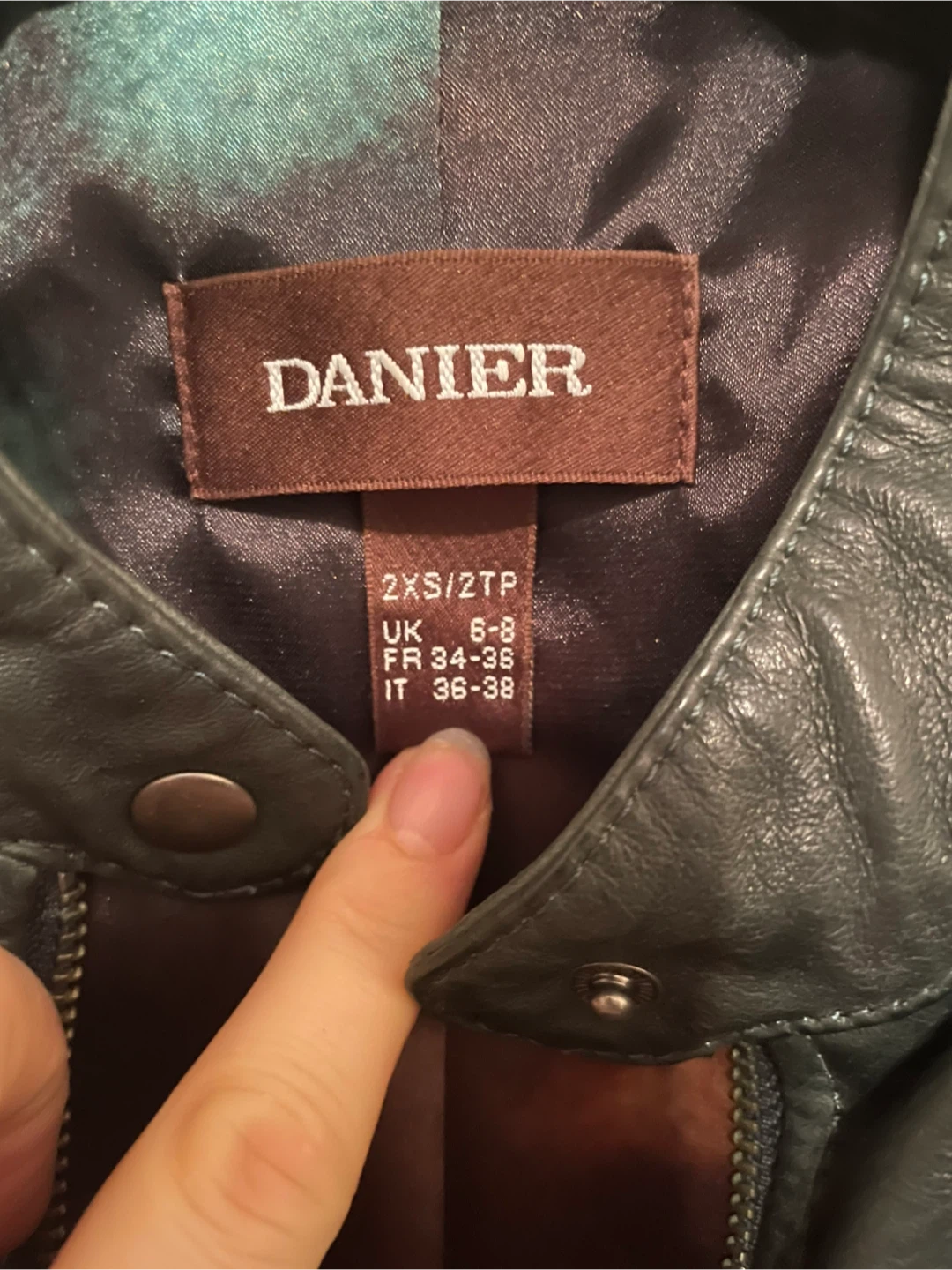 DANIER Women's Leather Jacket XS - photo 3