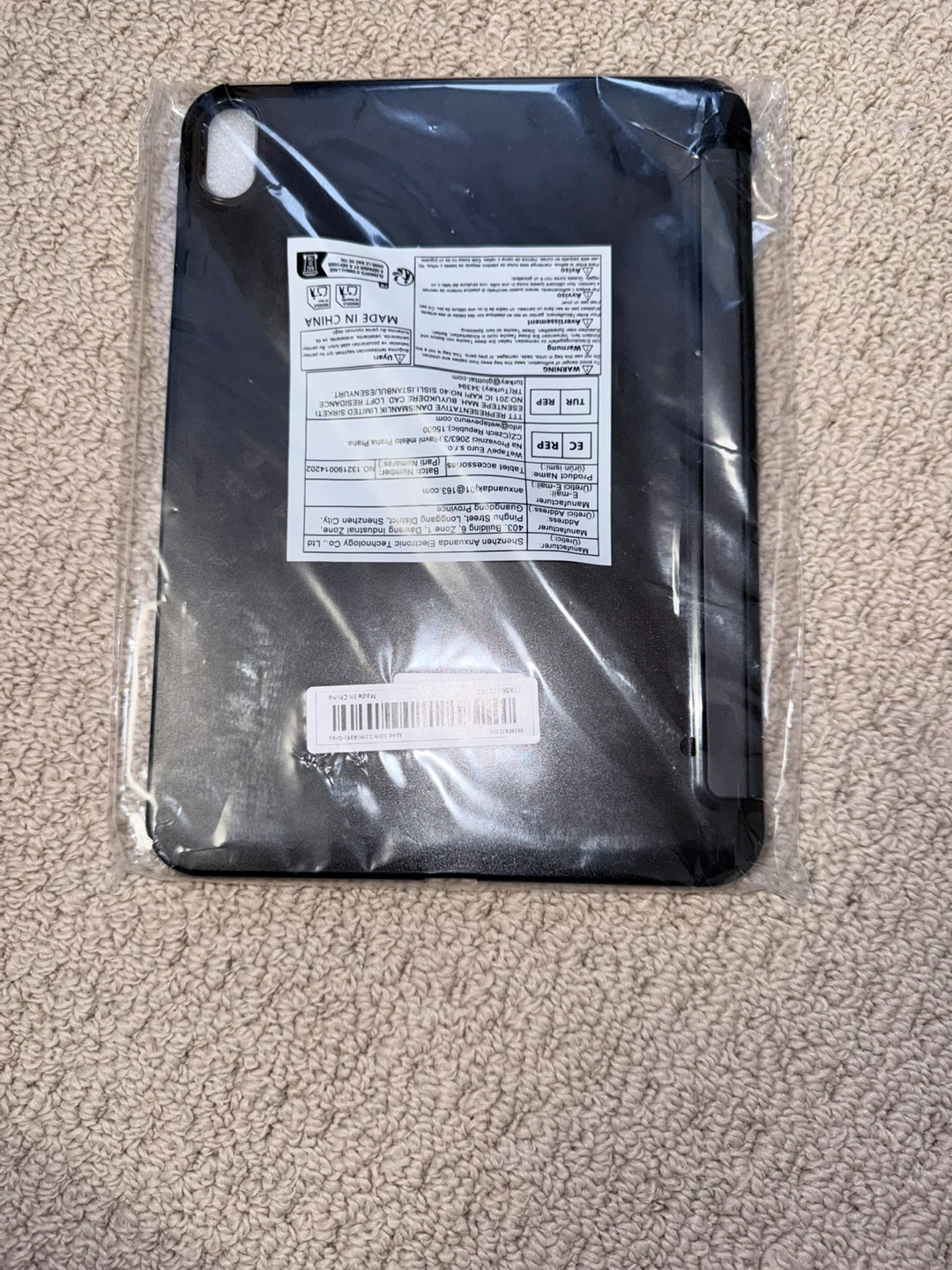 Black Tablet Case with Stand A16