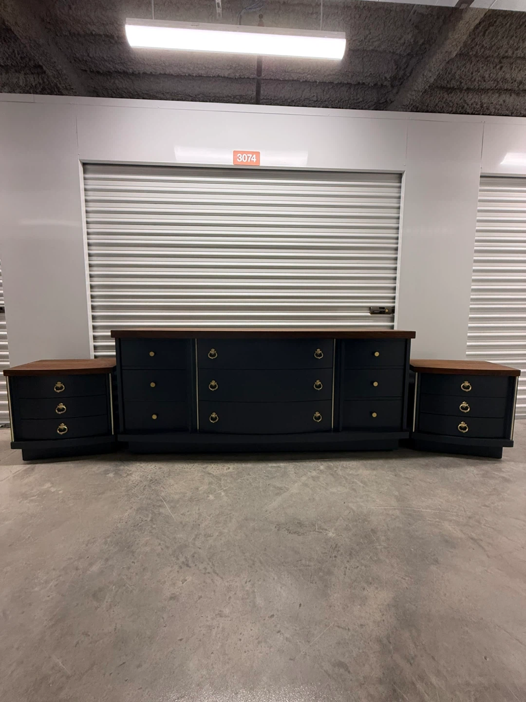 🚨Free Delivery NJ/NY Navy Blue Ser of Bedroom