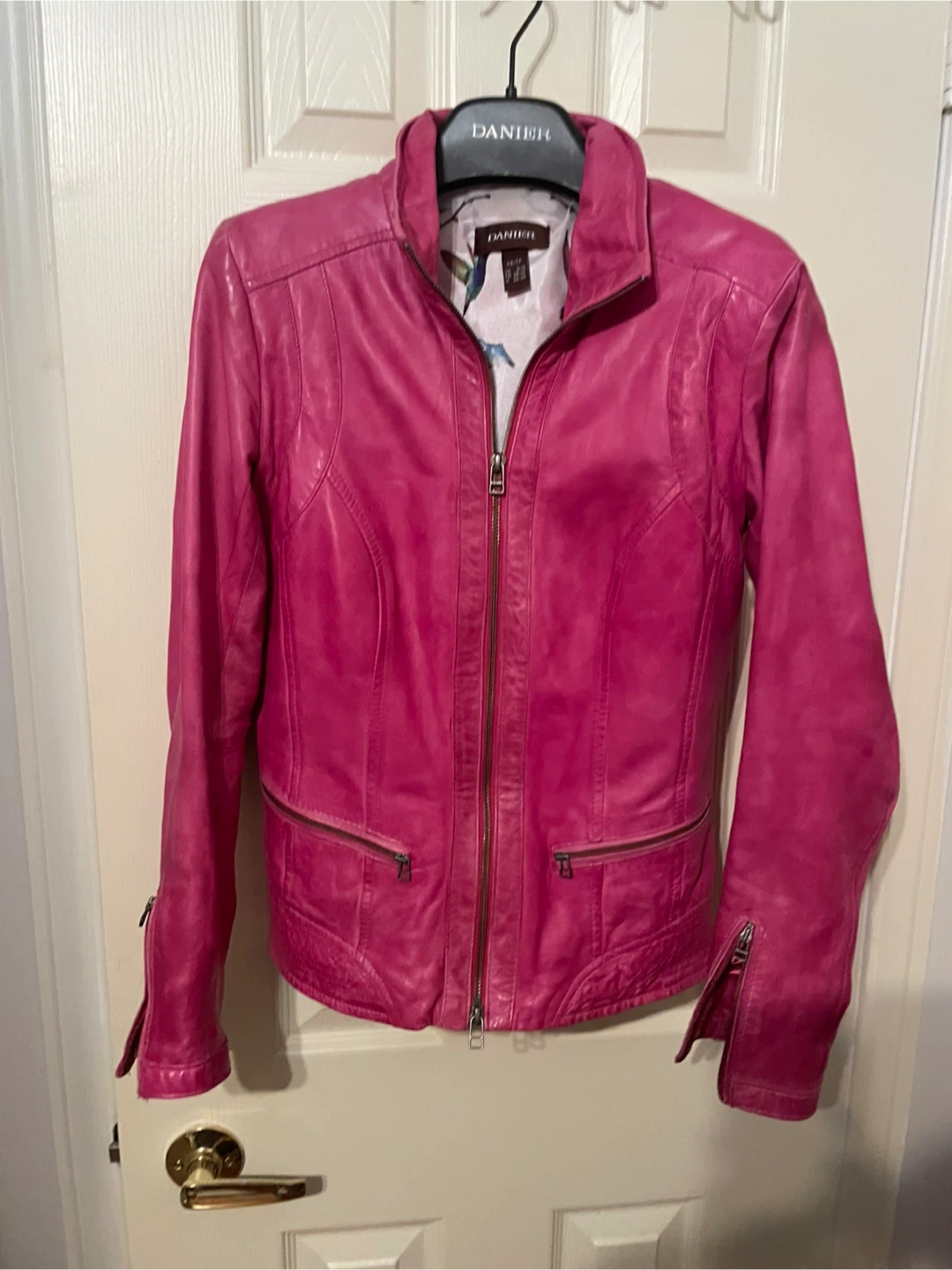 Danier Pink Leather Jacket - XS/TP
