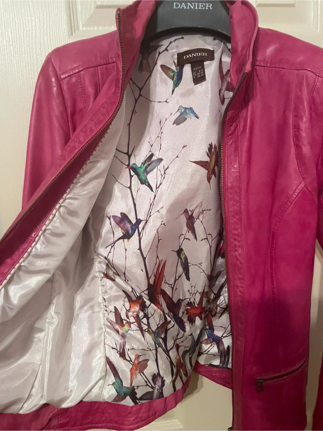 Danier Pink Leather Jacket - XS/TP - photo 2