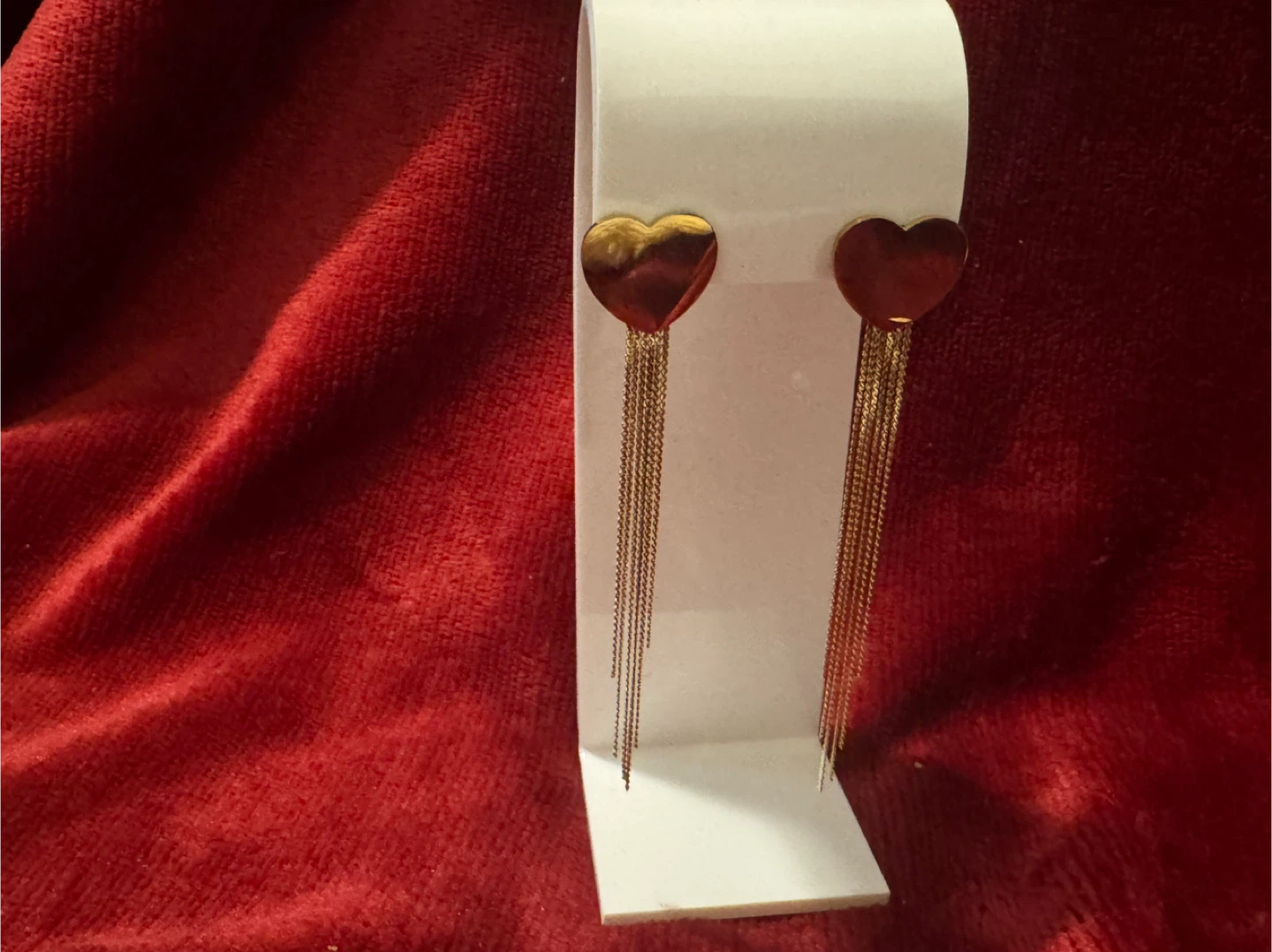 Set of 5 pairs of heart-shaped earrings - photo 2