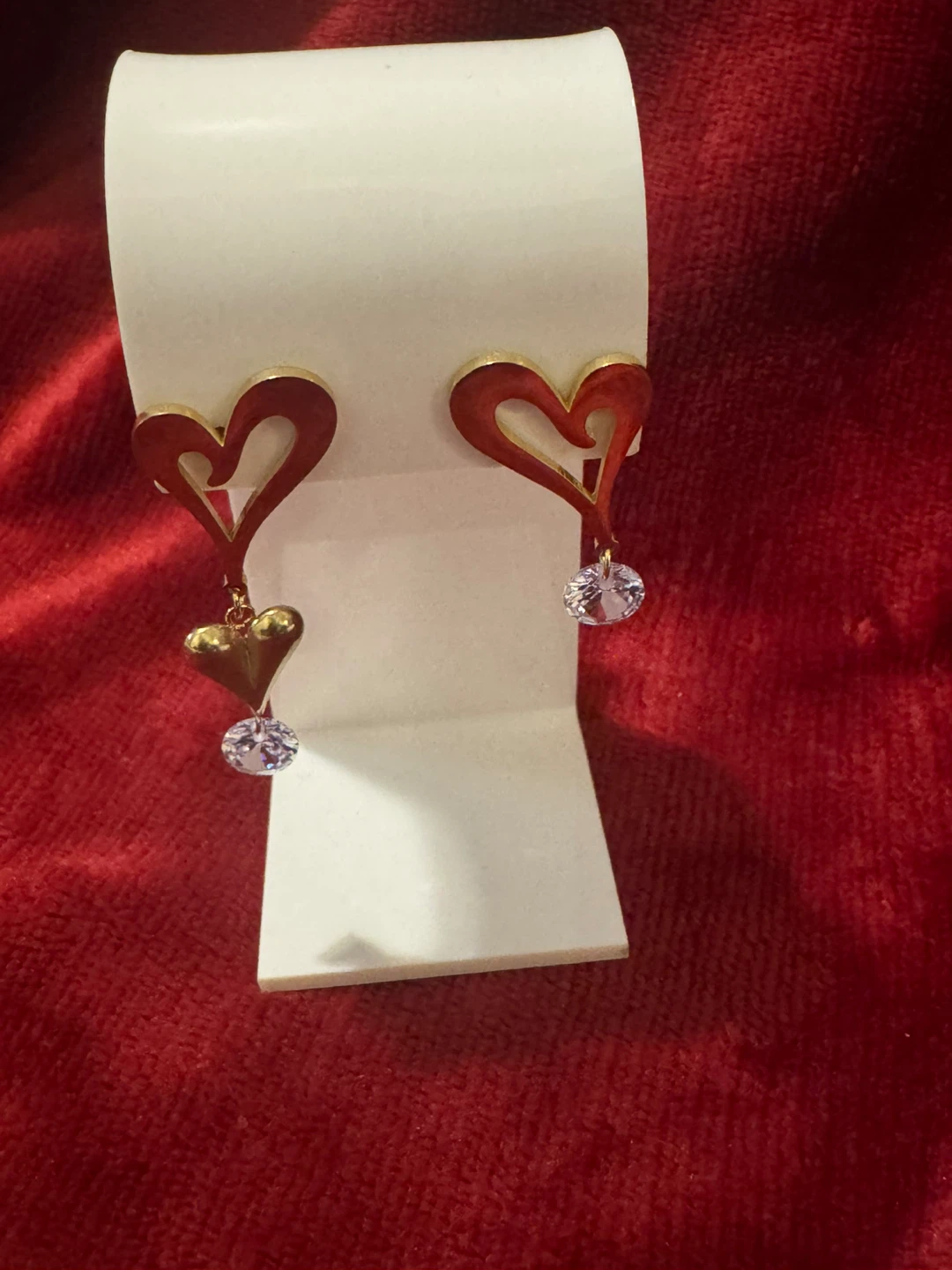 Set of 5 pairs of heart-shaped earrings - photo 3