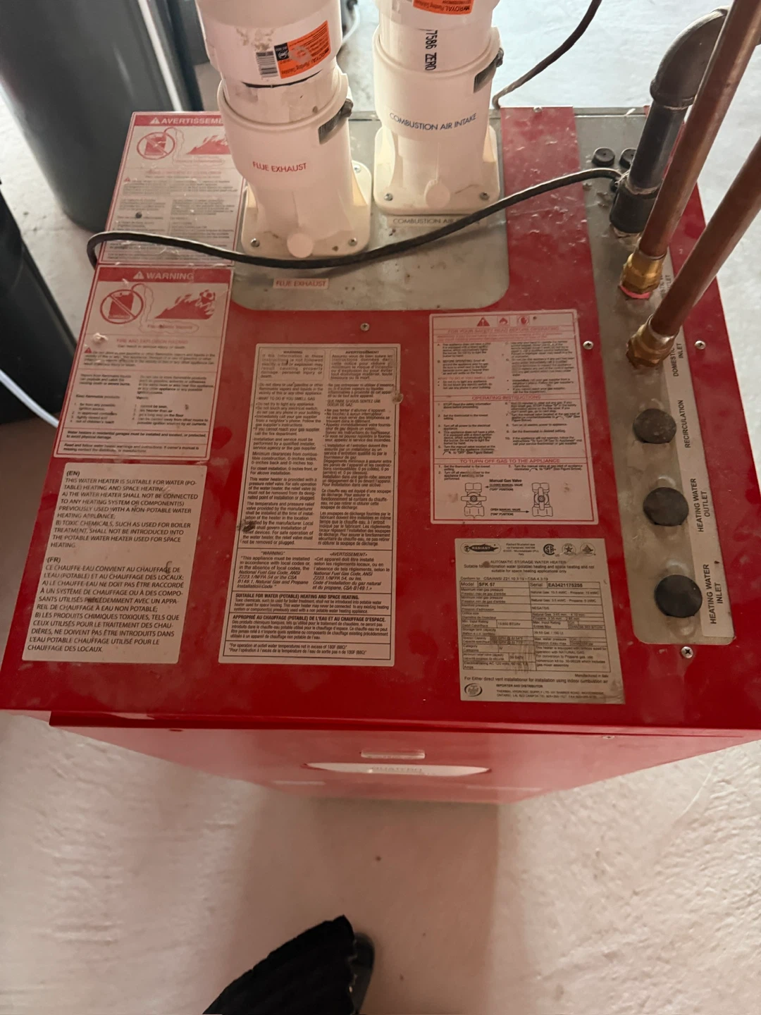 Navien NPE-210-NG Tankless Water Heater