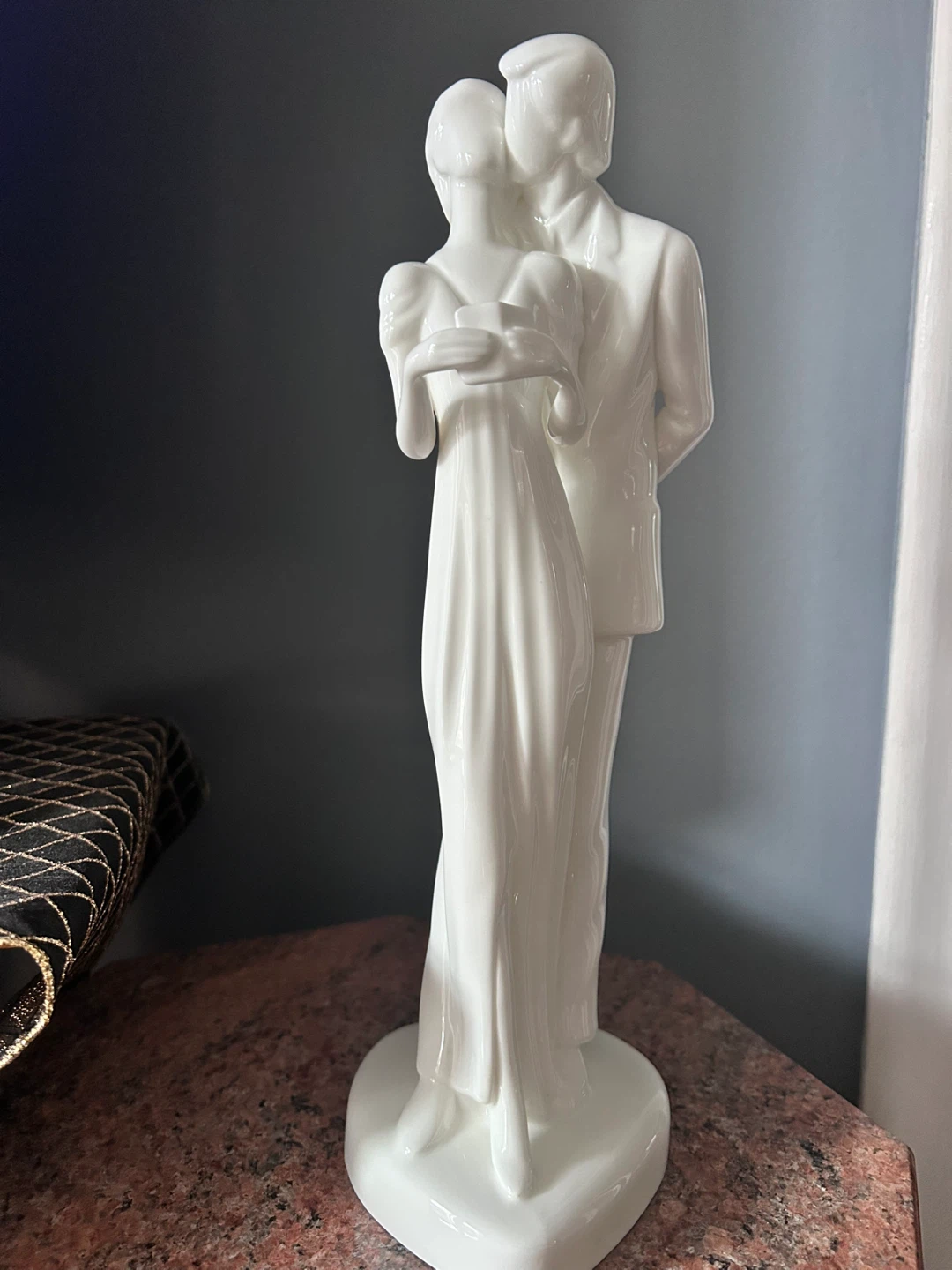 White Porcelain Couple Figurine