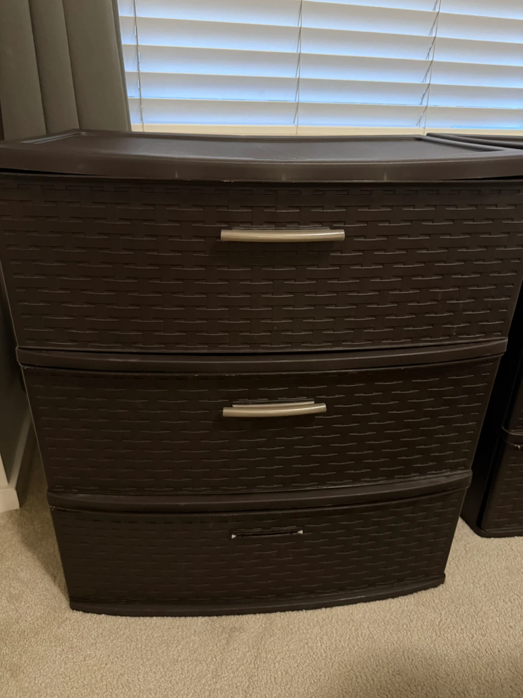 Dark Brown 3-Drawer Storage Unit