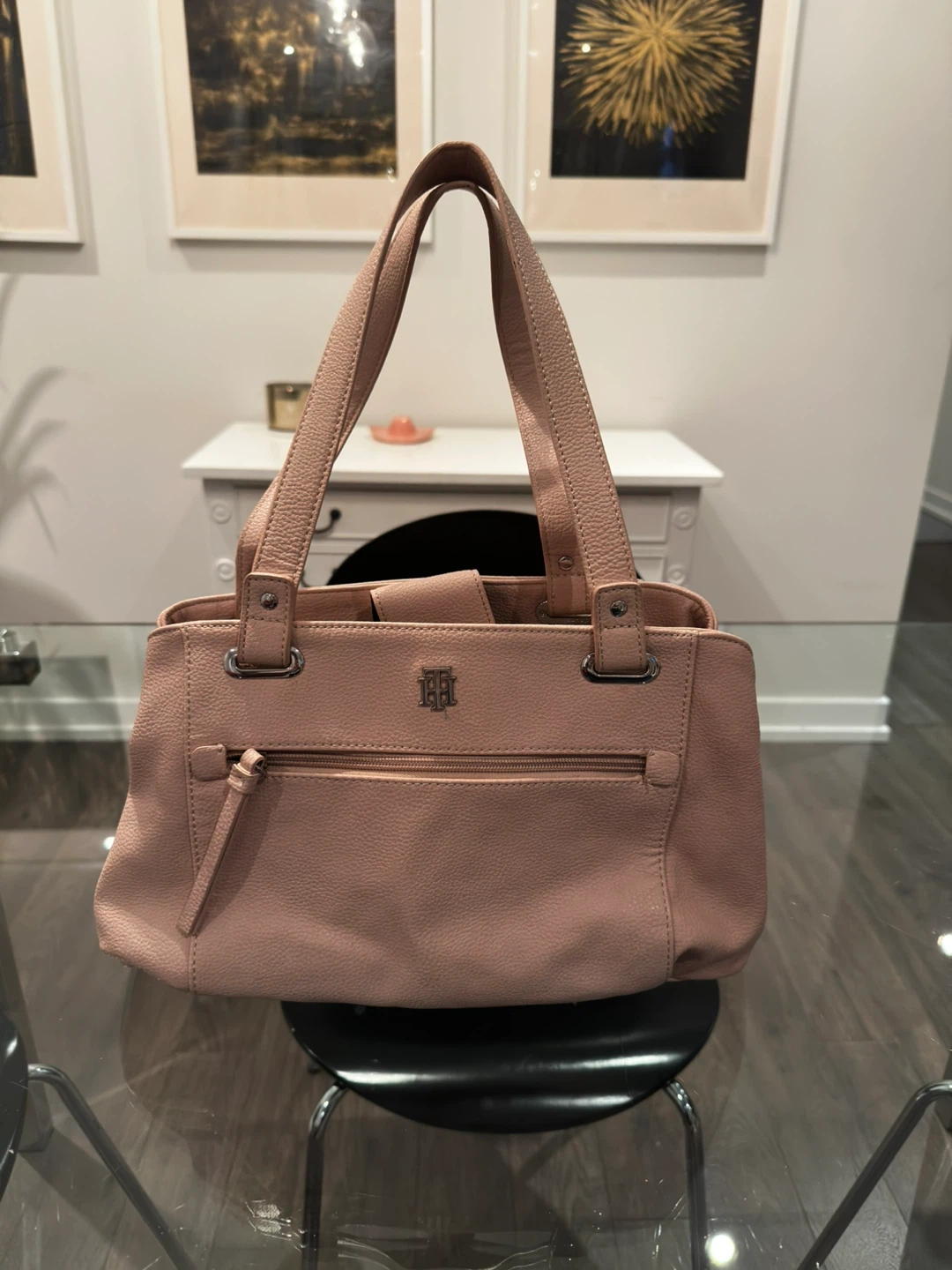 Tommy Hilfiger Pink Tote Bag and cosmetic bag - photo 2