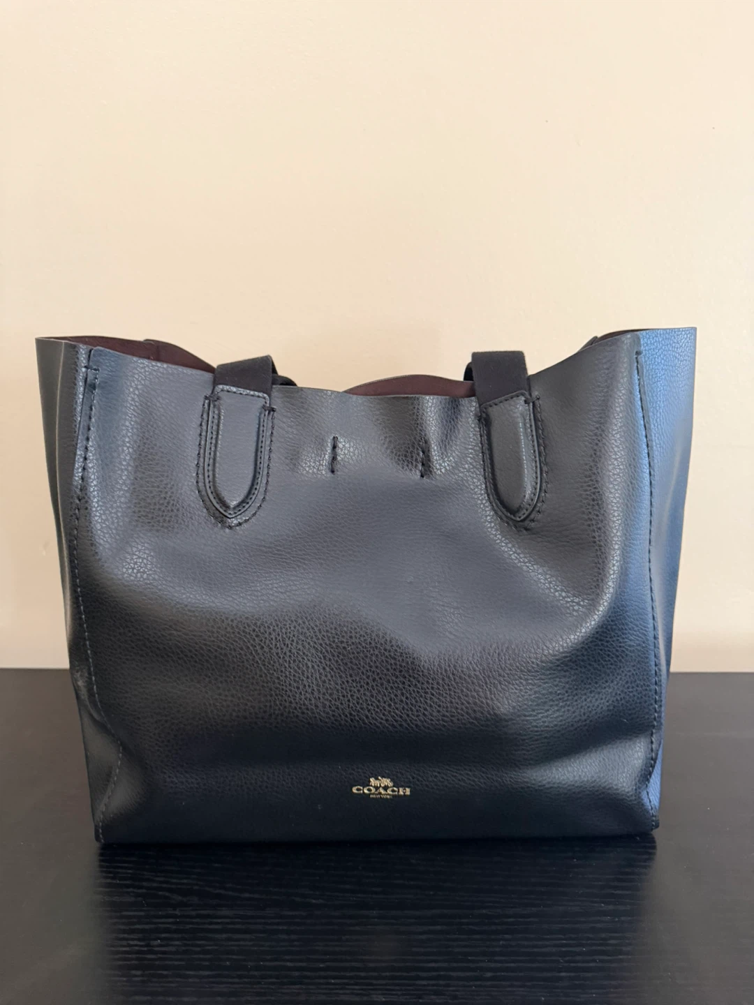 Coach derby tote bag balck