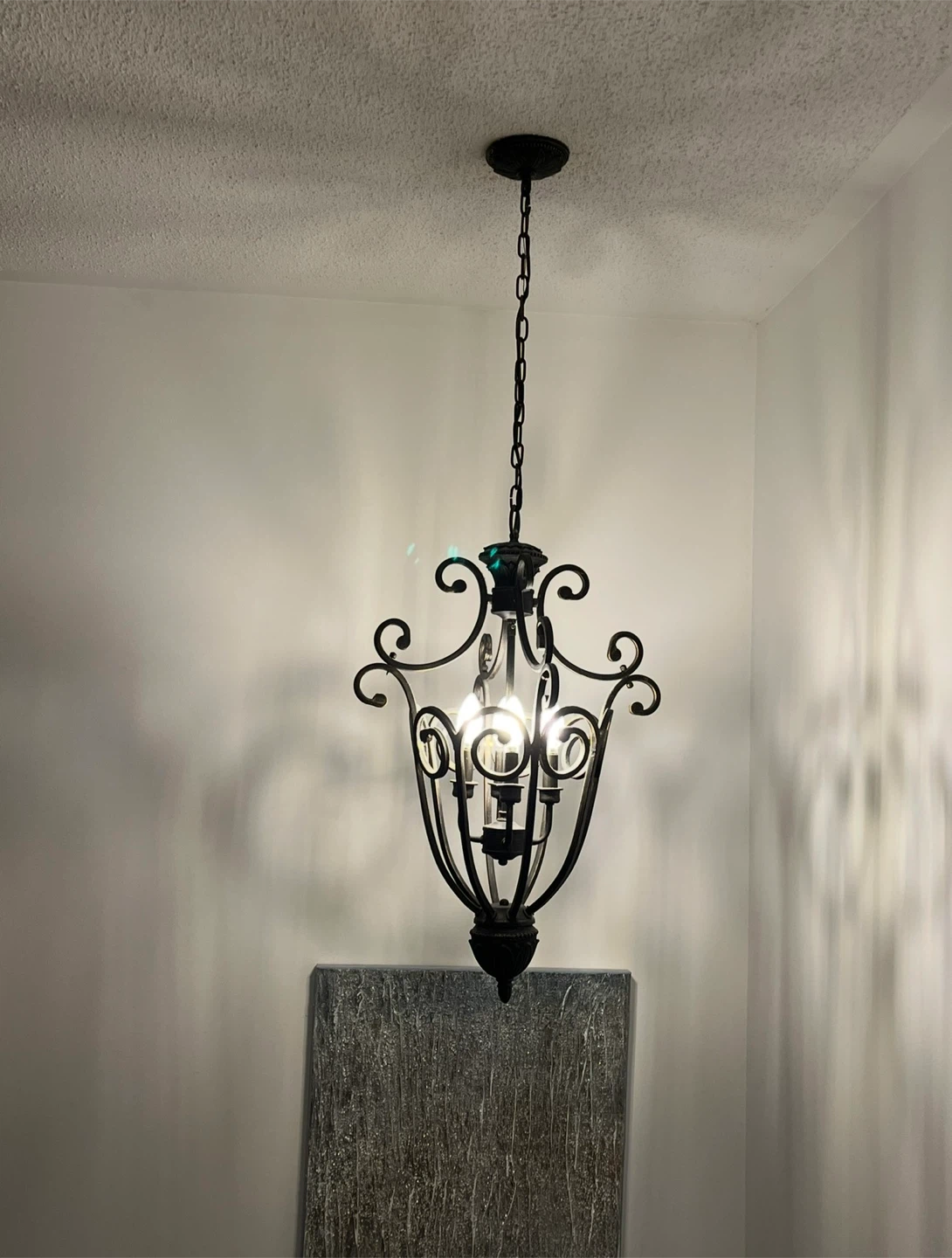 Black Metal Chandelier - photo 2