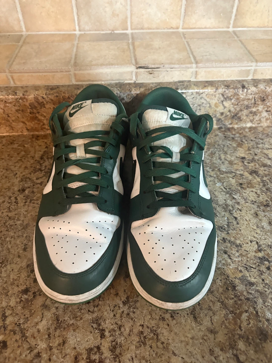 Nike Dunk Low Green White - photo 4