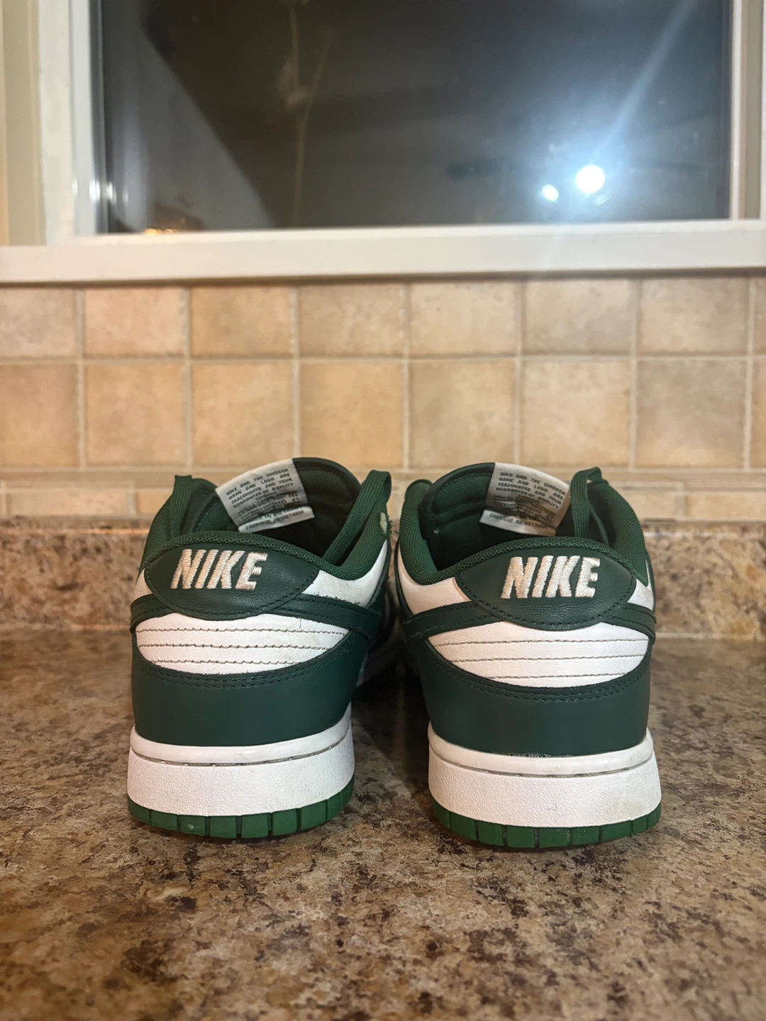 Nike Dunk Low Green White - photo 2