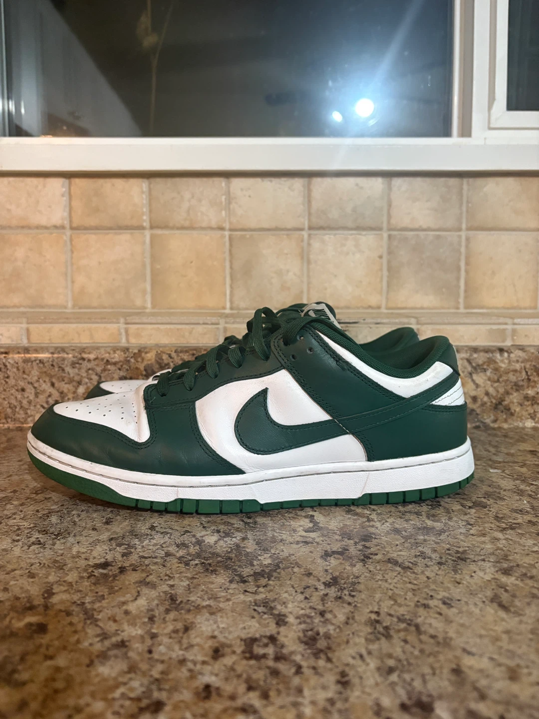 Nike Dunk Low Green White - photo 3