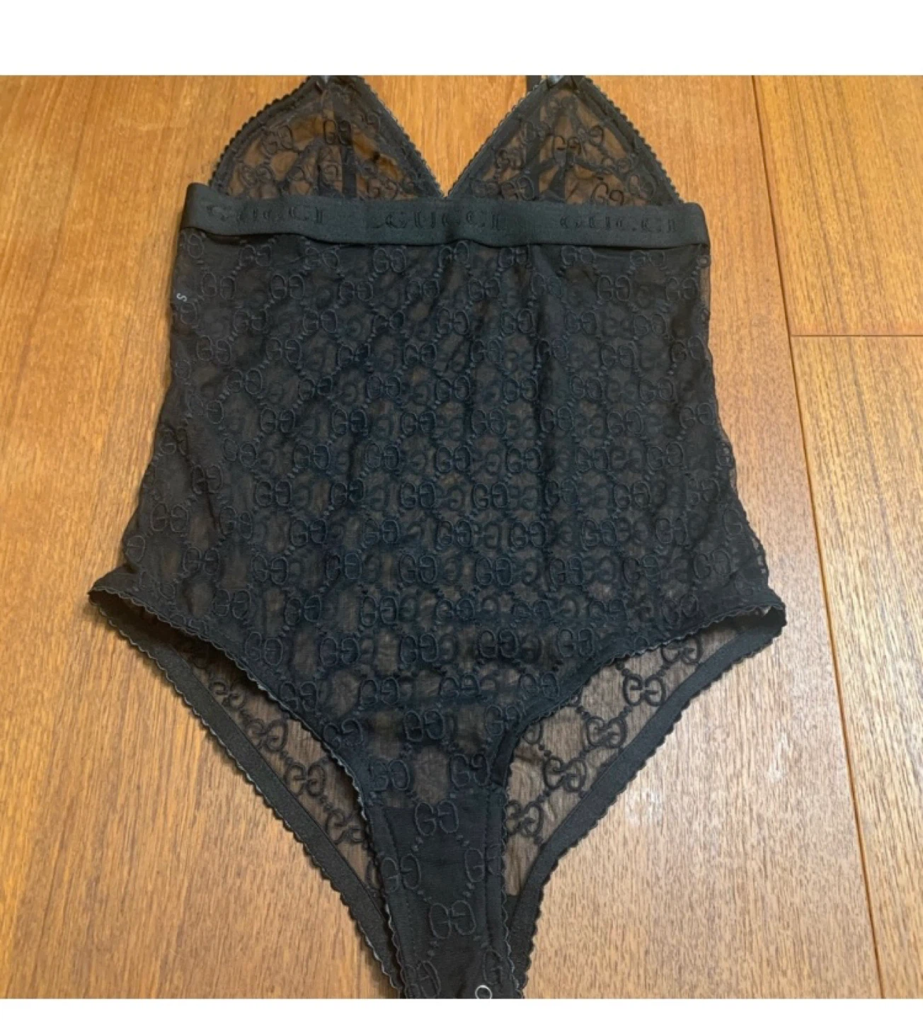 Black Gucci Lace Bodysuit - photo 2