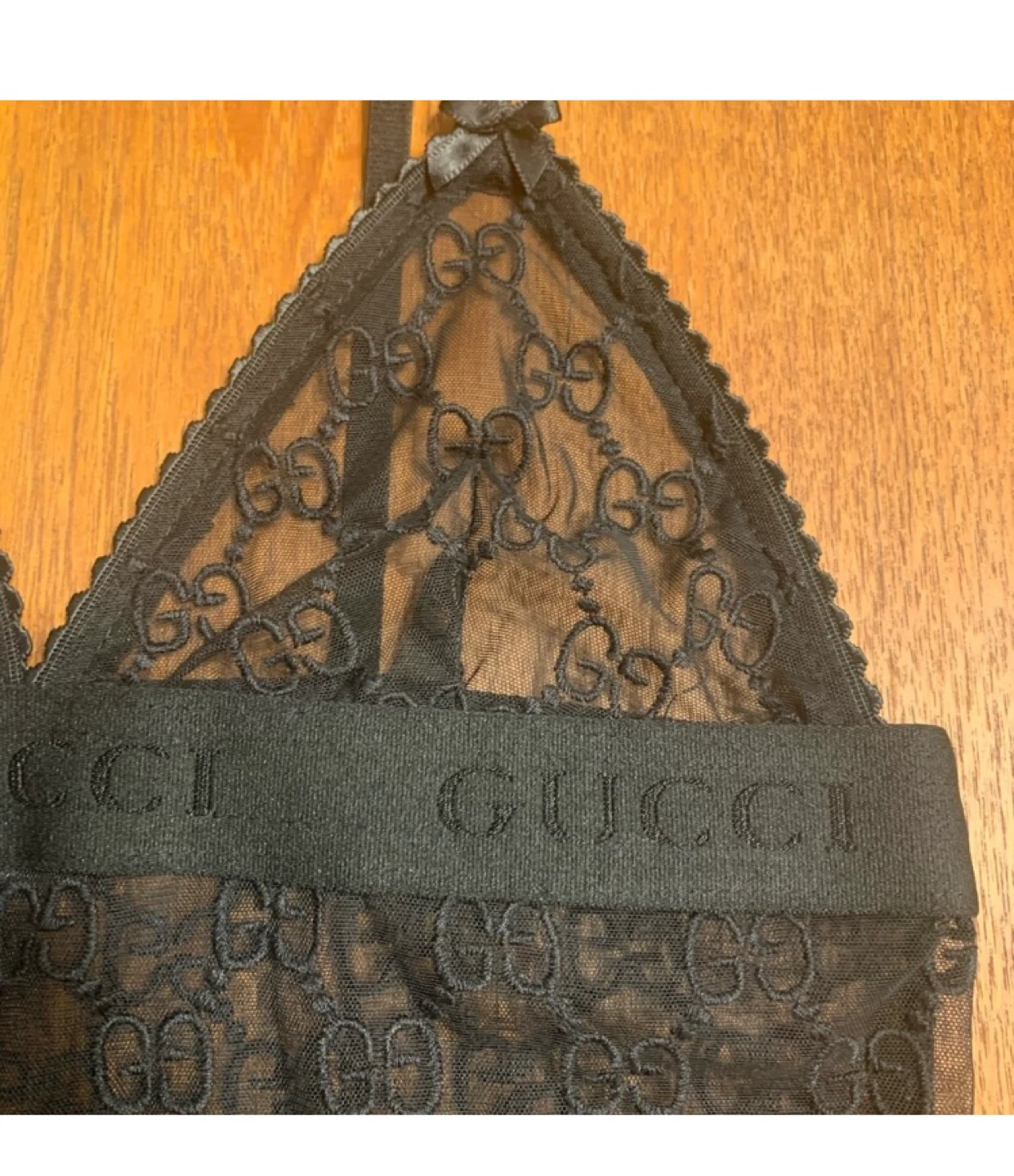 Black Gucci Lace Bodysuit - photo 4