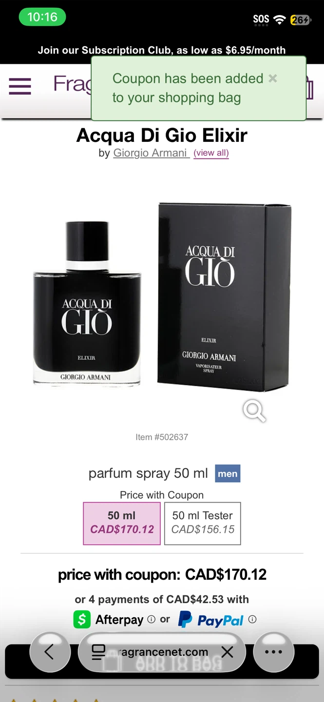 Giorgio Armani Acqua Di Gio Elixir 50 ml fragrance - photo 2