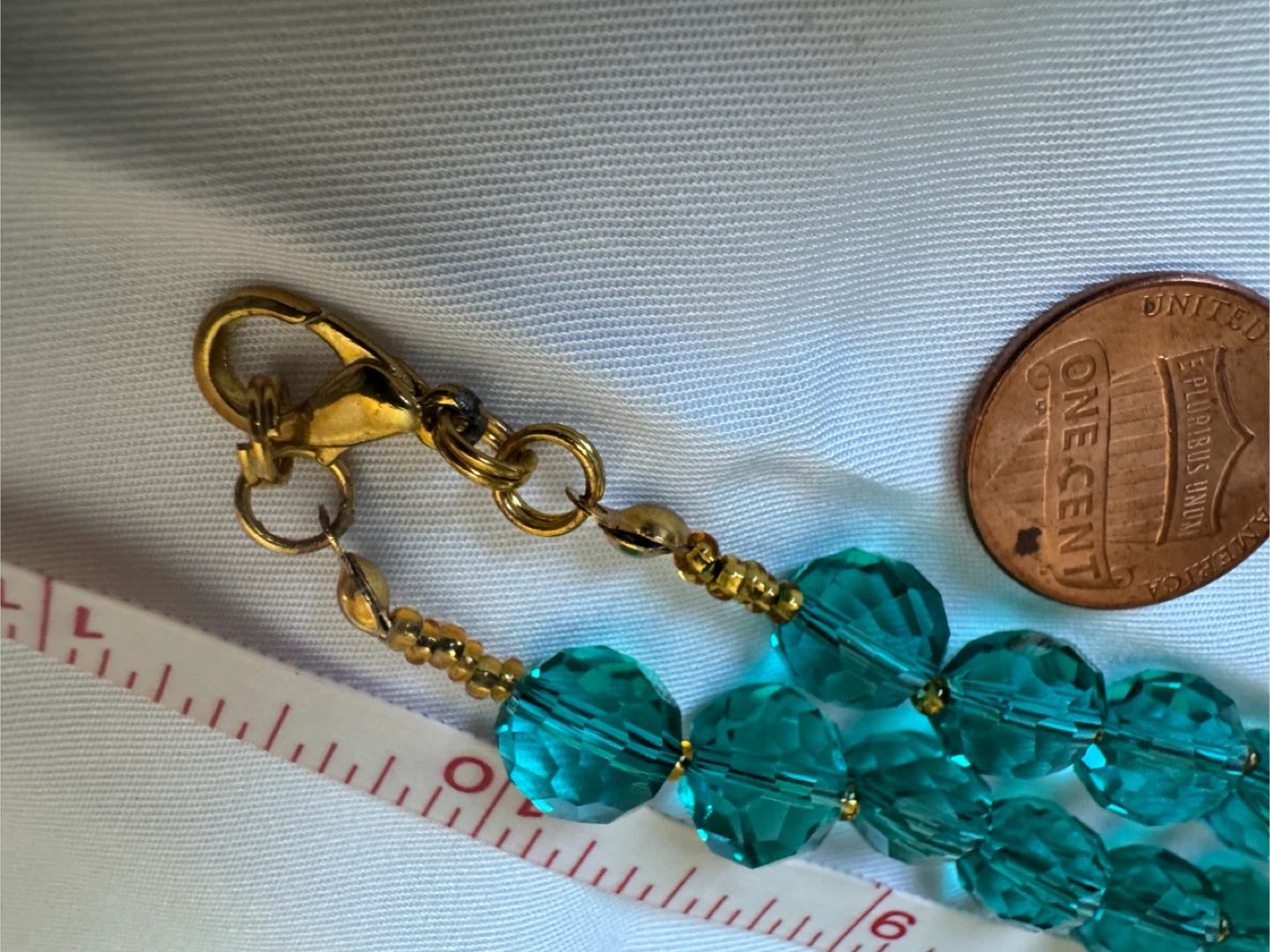 Clear Emerald Crystal Glass Faceted Beaded Statement Necklace - photo 4