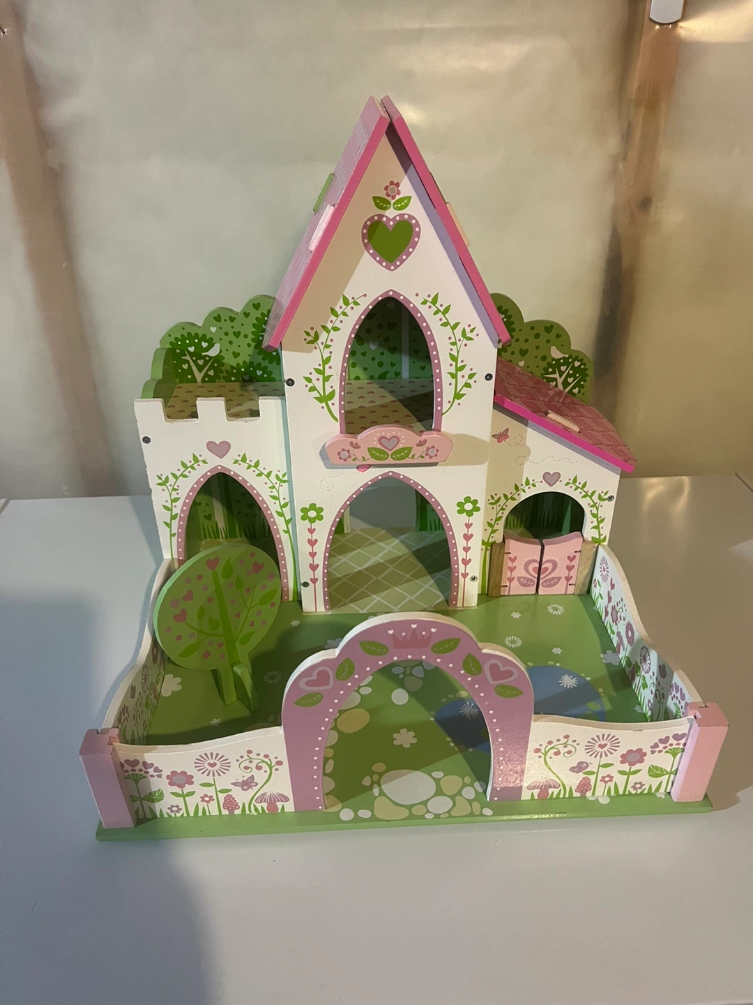 Wooden Dollhouse Castle