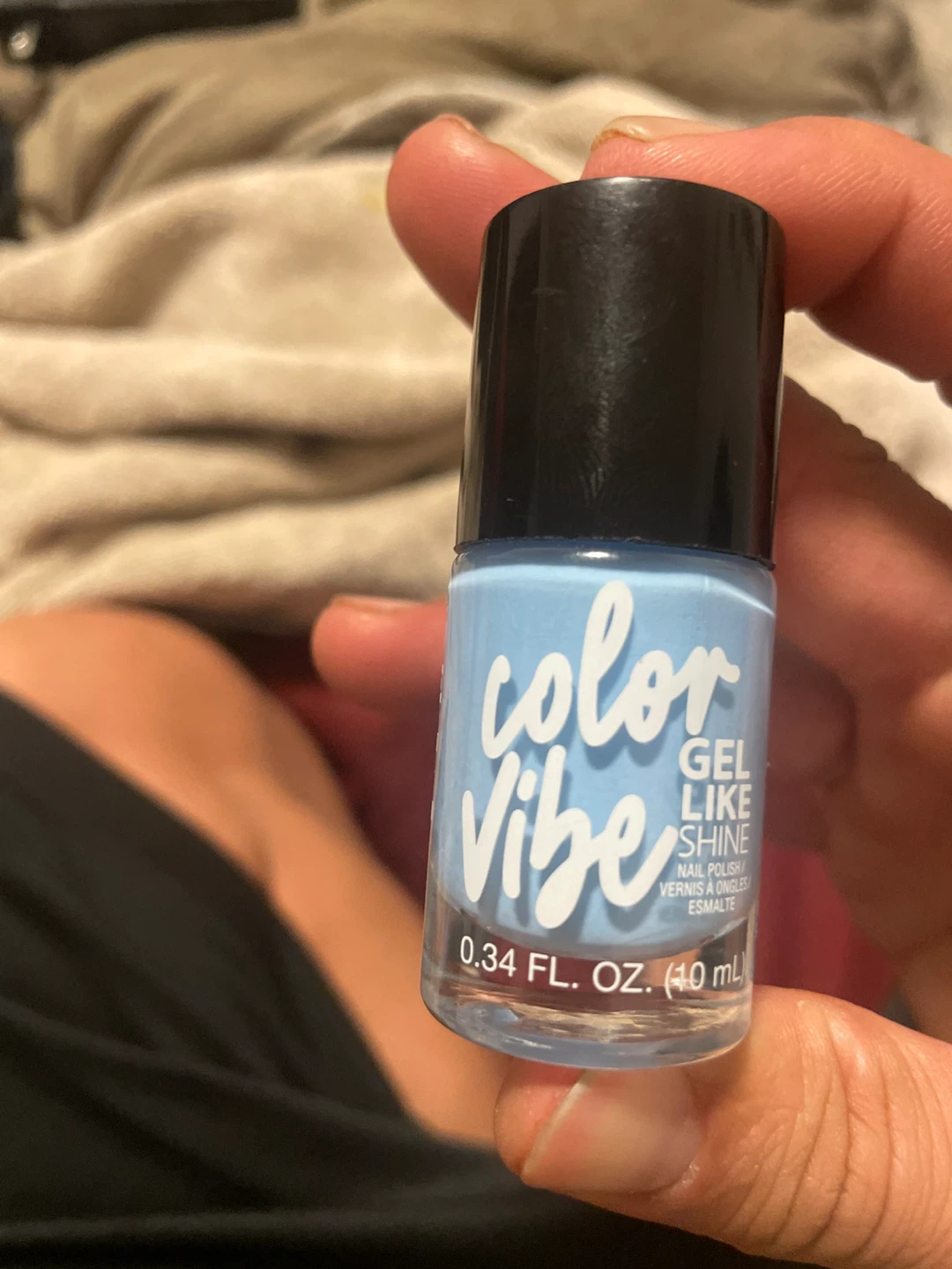 Color Vibe Gel Like Shine Nail Polish - Light Blue - photo 2
