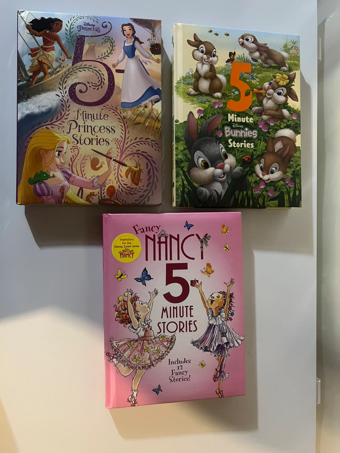 Disney Princess, Fancy Nancy & Bunnies 5 Minute Story Books