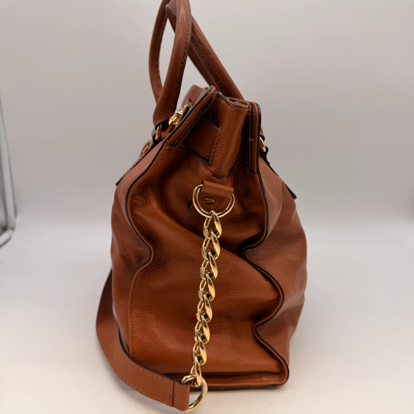 Michael Kors Brown Leather Satchel Handbag - photo 4