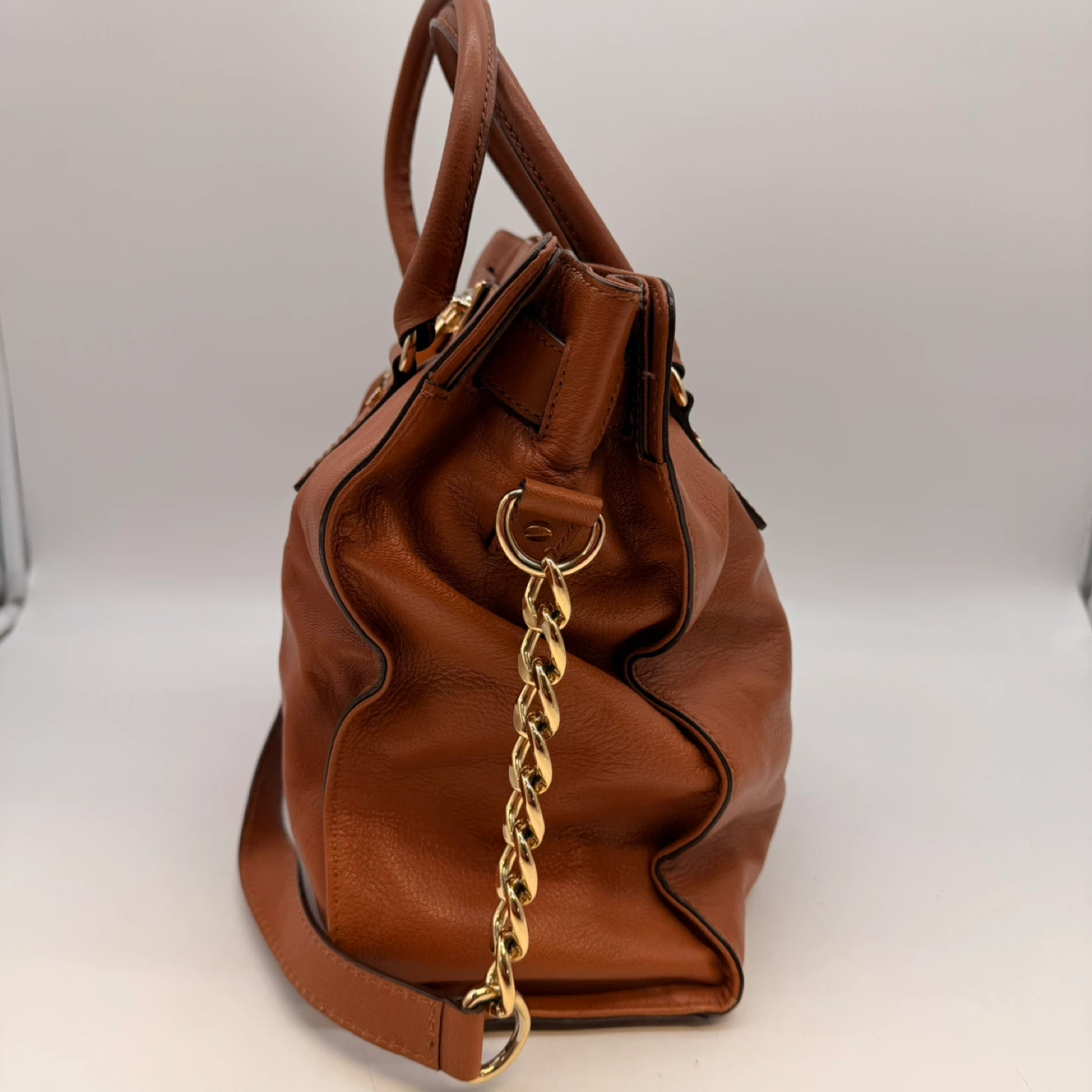 Michael Kors Brown Leather Satchel Handbag - photo 3