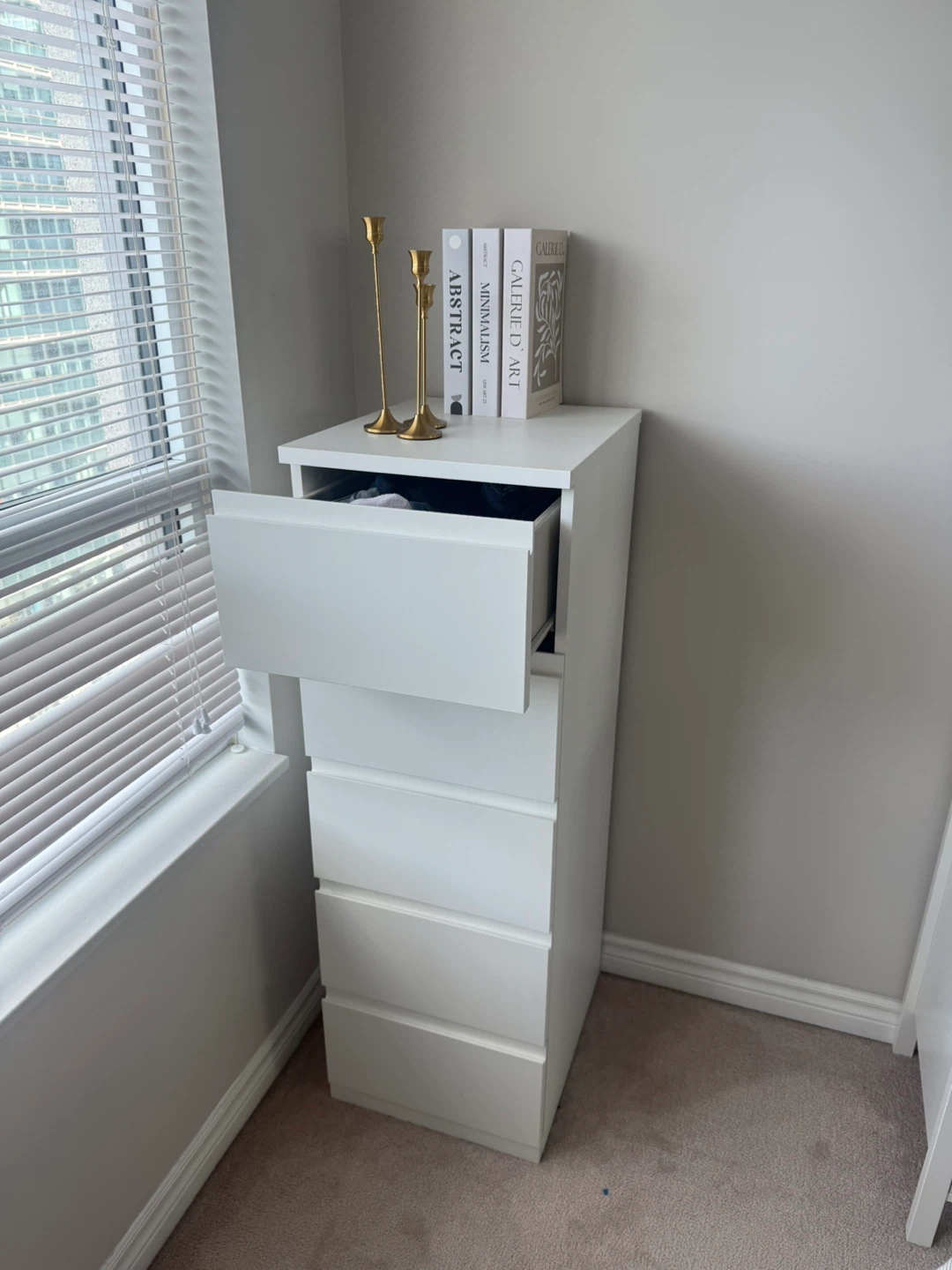 IKEA White 5-Drawer Tall Dresser - photo 2