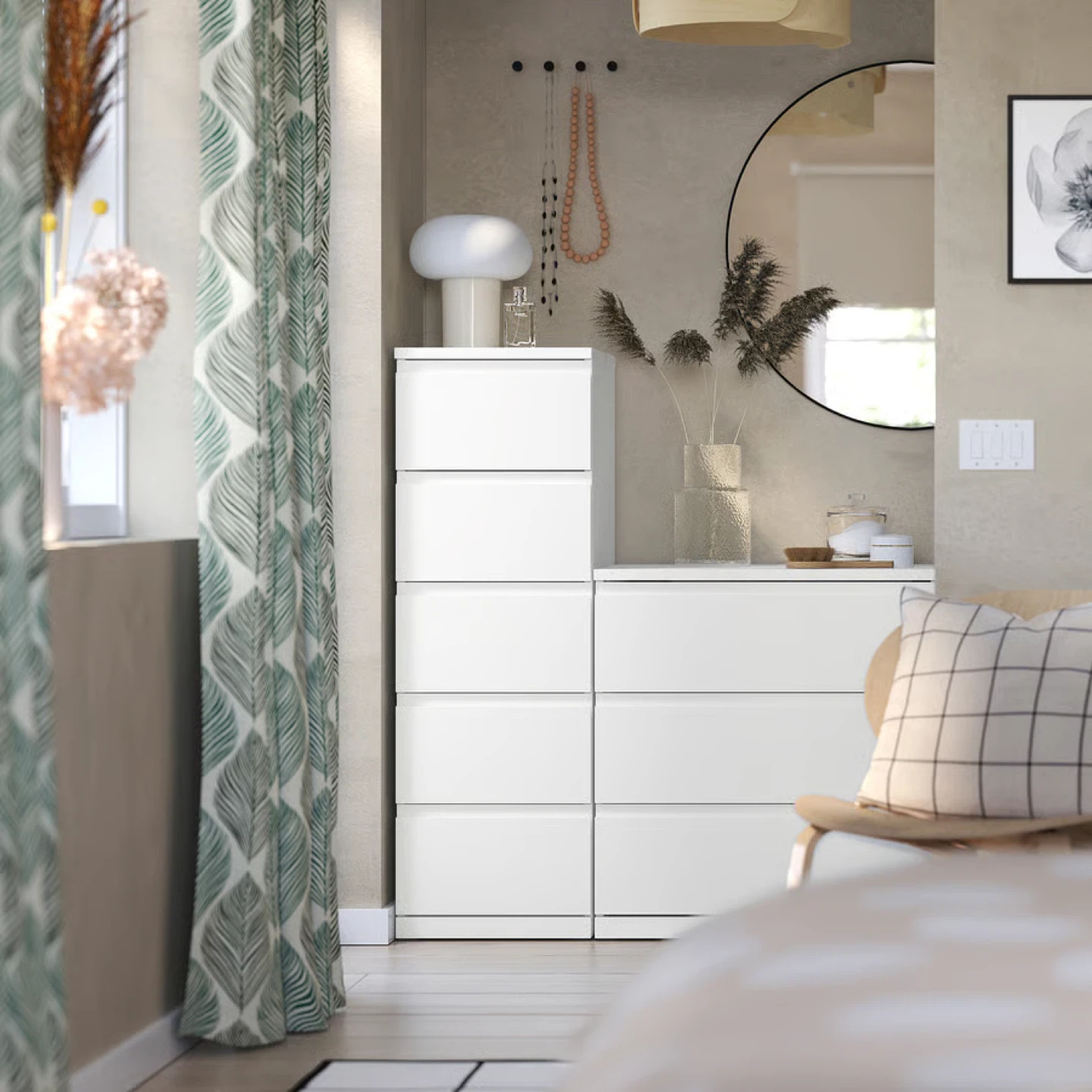IKEA White 5-Drawer Tall Dresser - photo 3