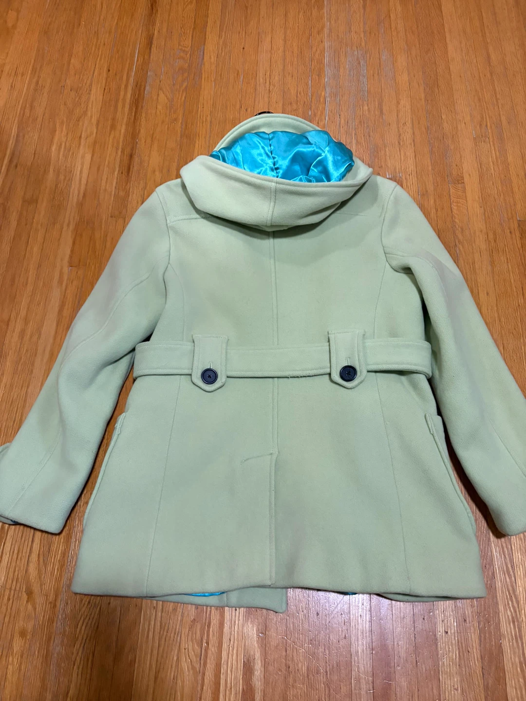 Gap Women's Pea Coat - Light Green - Size M - photo 3