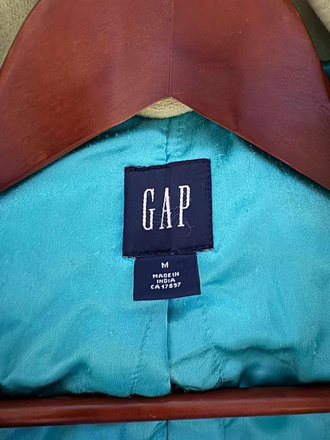 Gap Women's Pea Coat - Light Green - Size M - photo 4