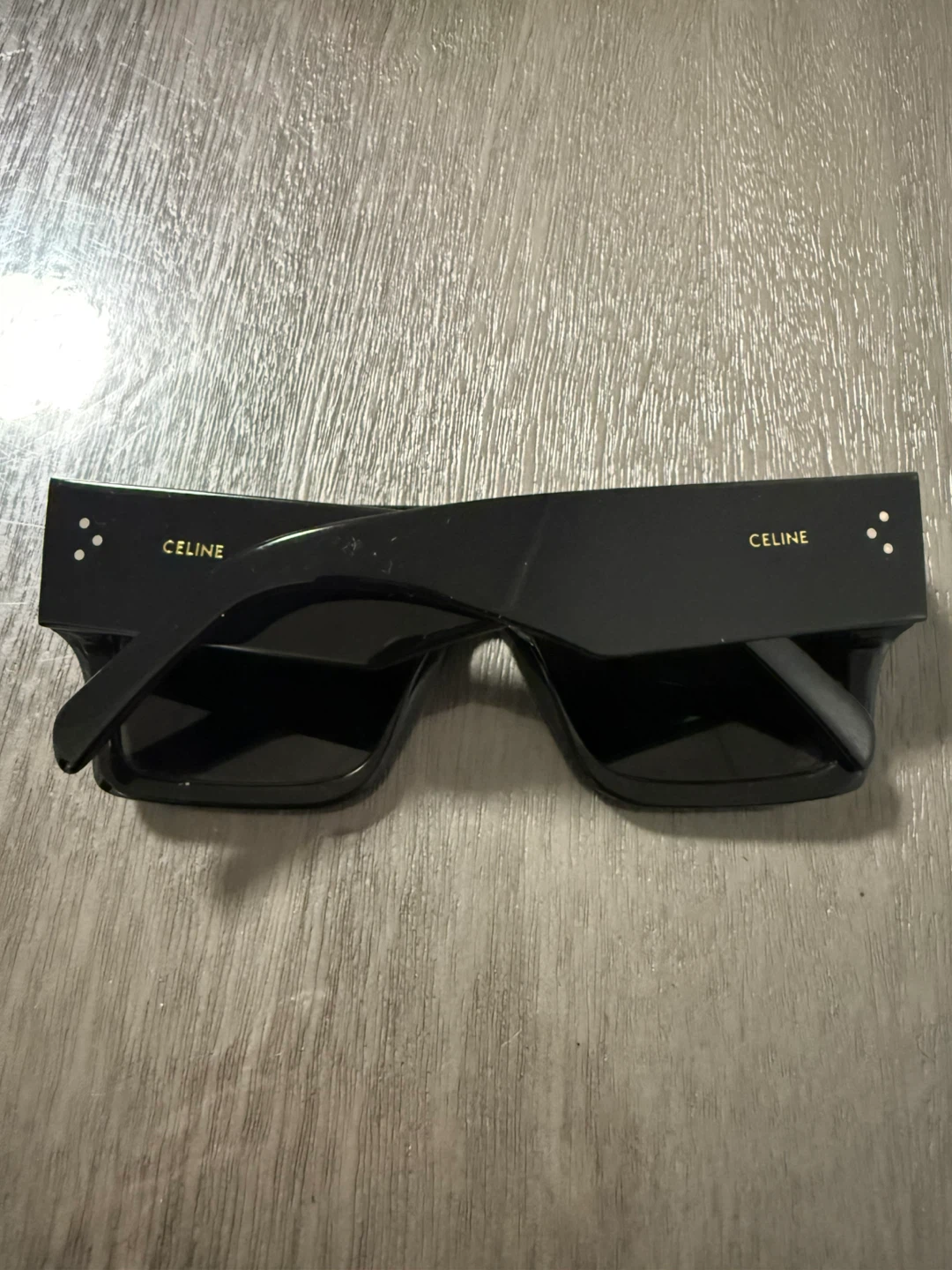 CELINE Black Acetate Sunglasses
