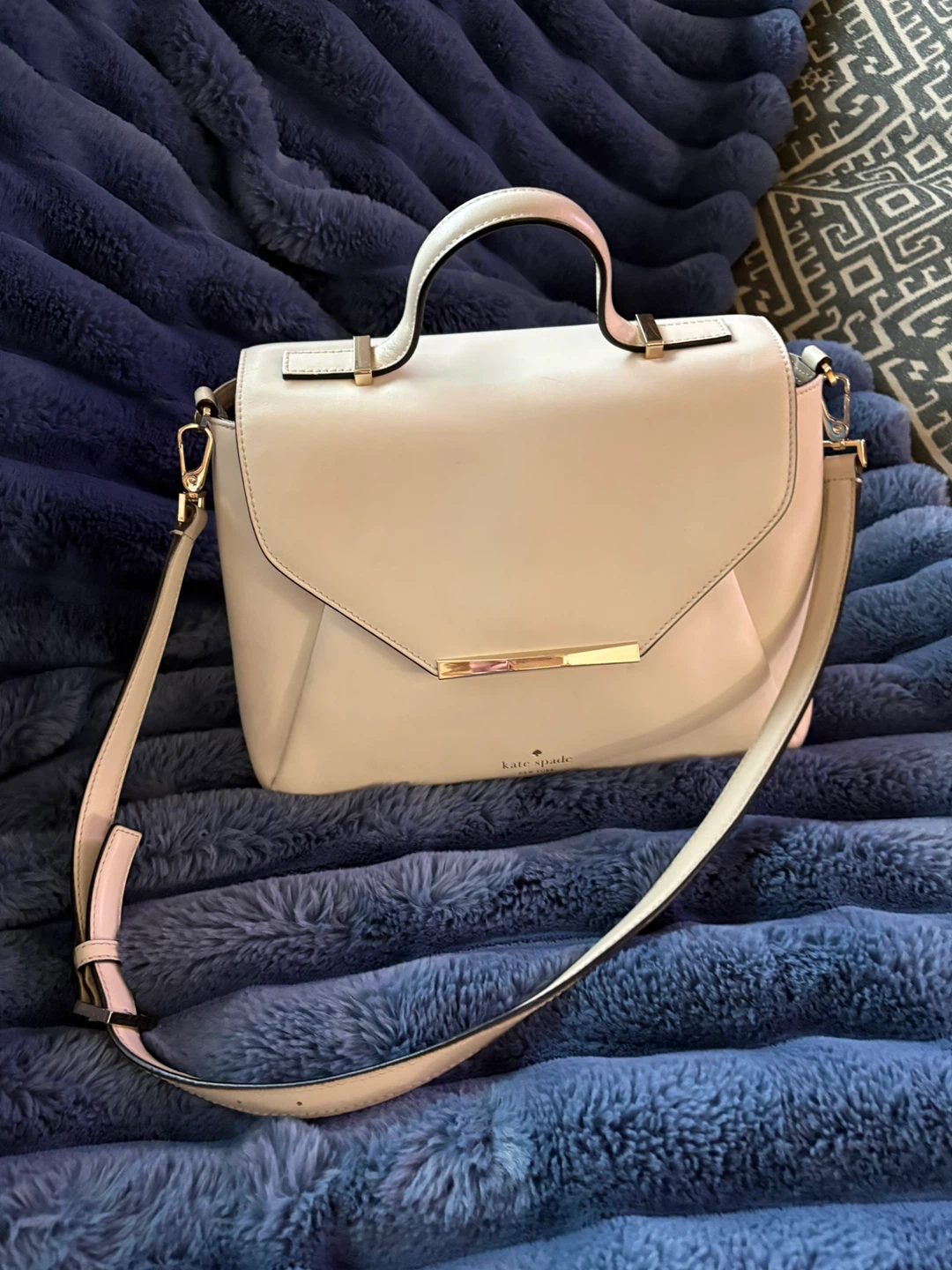 Kate Spade Cream Leather Satchel Handbag - photo 3