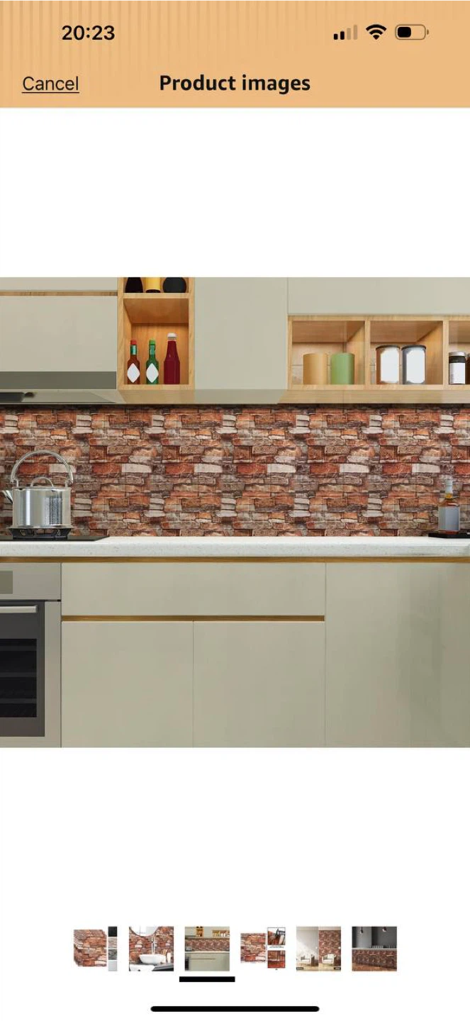 3D Wall Panels Peel & Stick – Red Brick – 40 PCS (4 Packs Set) - photo 5