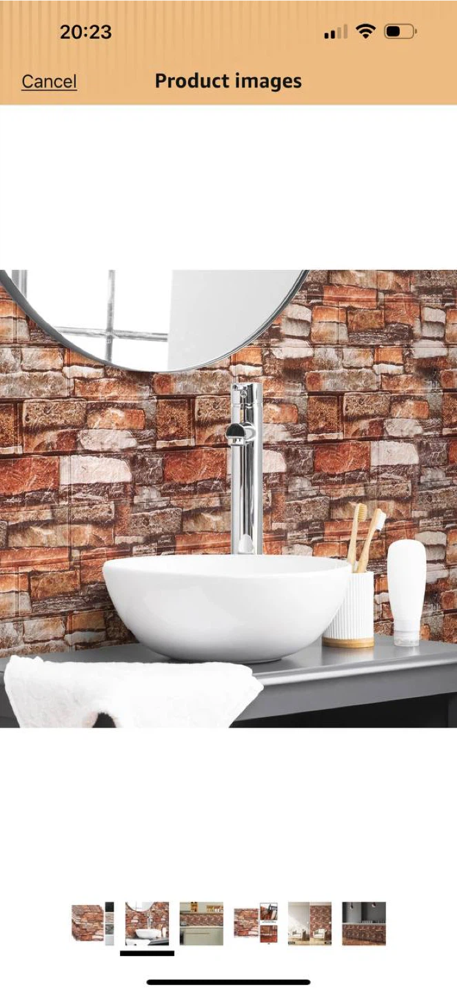 3D Wall Panels Peel & Stick – Red Brick – 40 PCS (4 Packs Set)