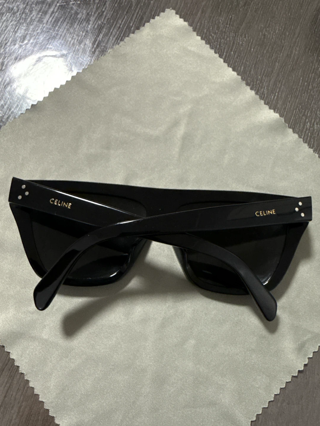Celine Black Acetate Cat-Eye Sunglasses - photo 2