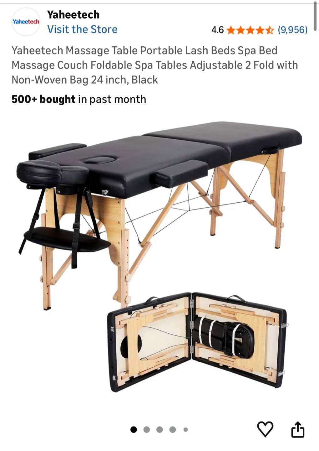 Portable 2-Fold Massage Table with Gift