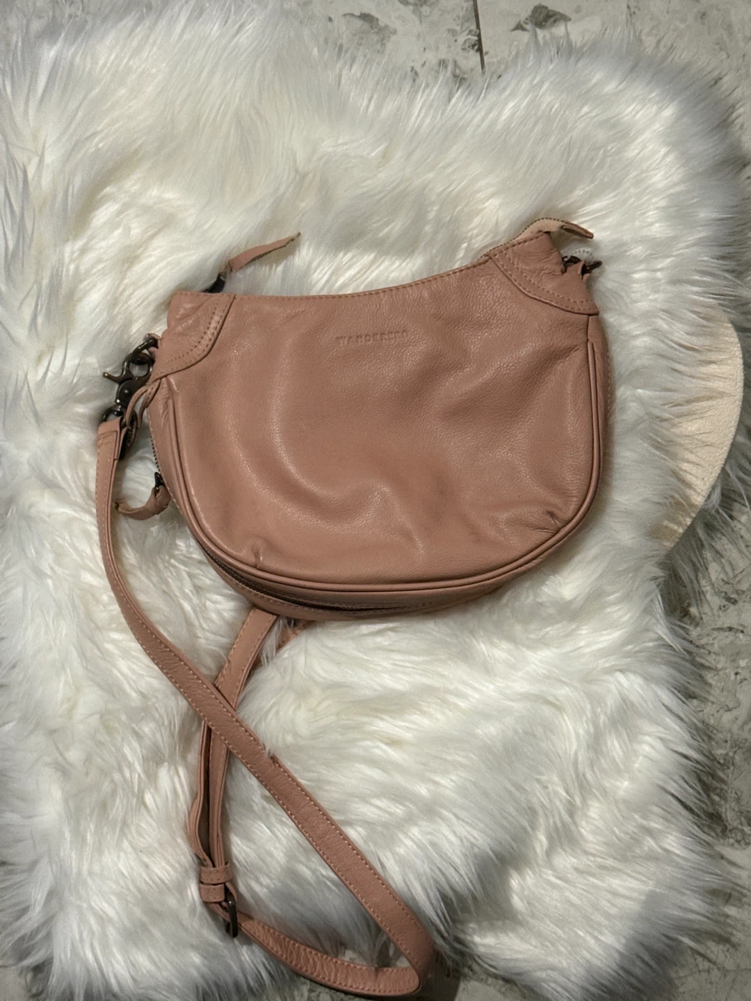 Wanderlust Leather Crossbody Bag - Pink - photo 2